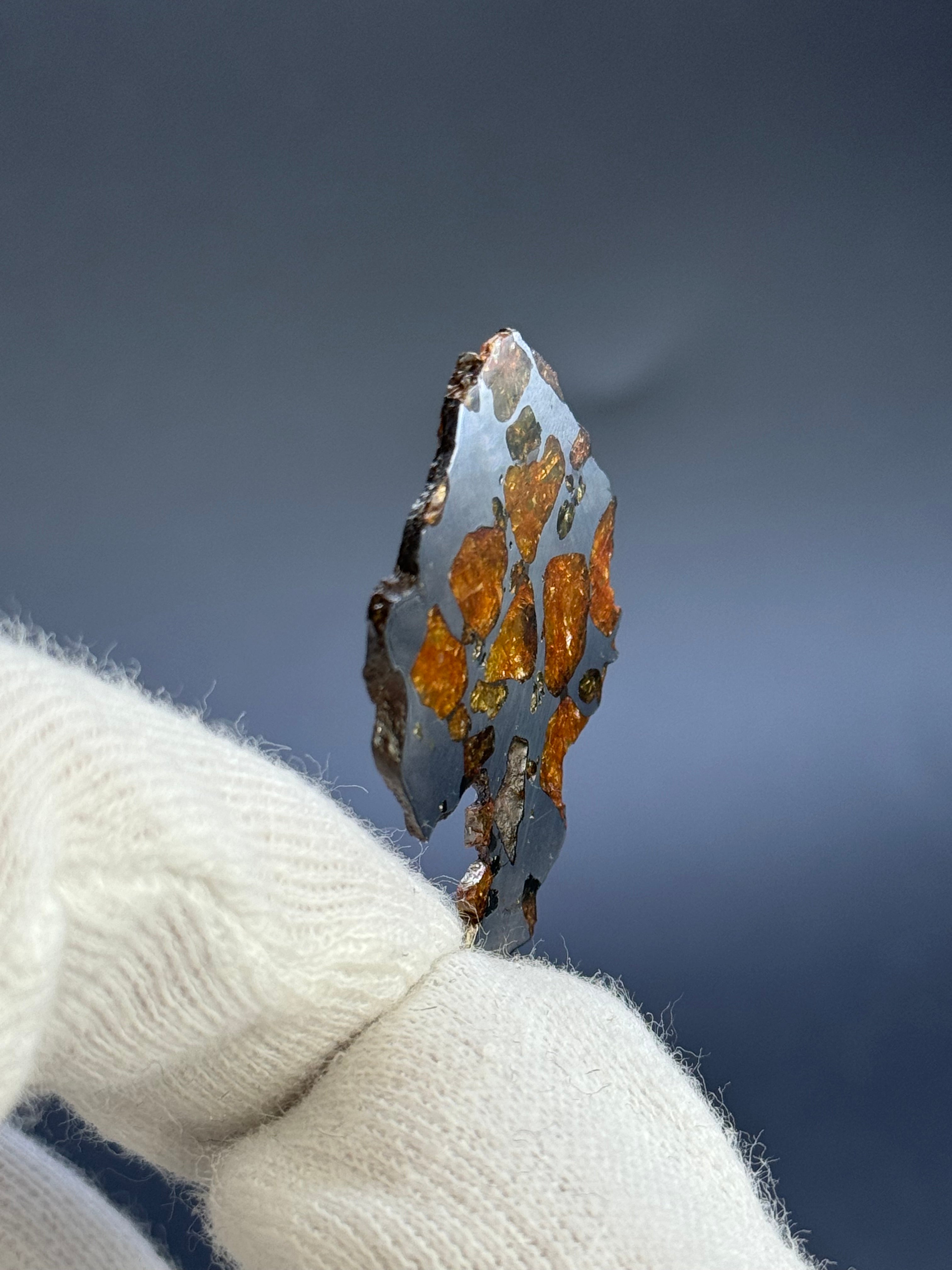 Imilac pallasite meteorite, Chile. 6,12 grams
