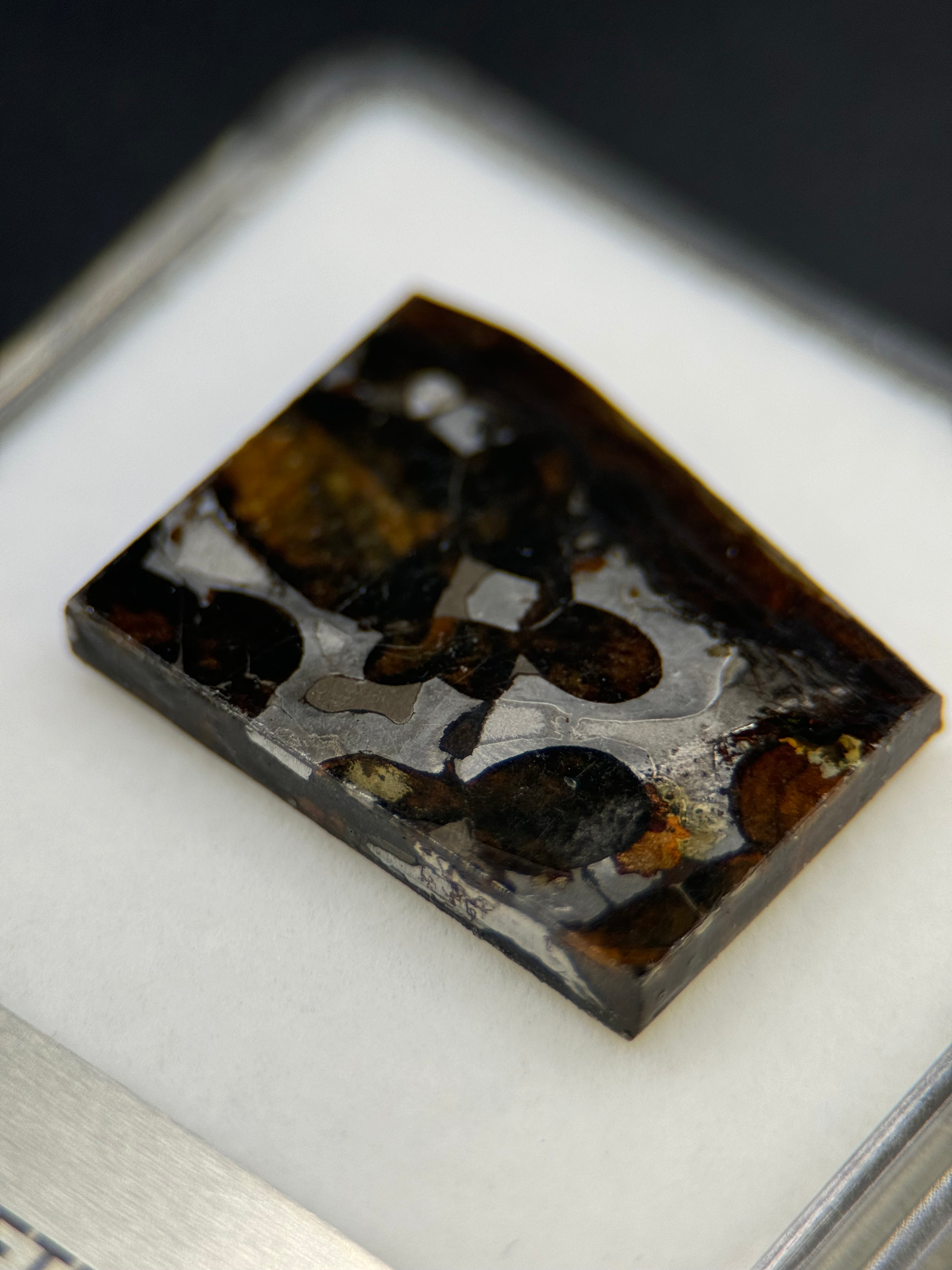 SERICHO METEORITE, KENYA. DISPLAY BOX. 2,7 GRAMS.