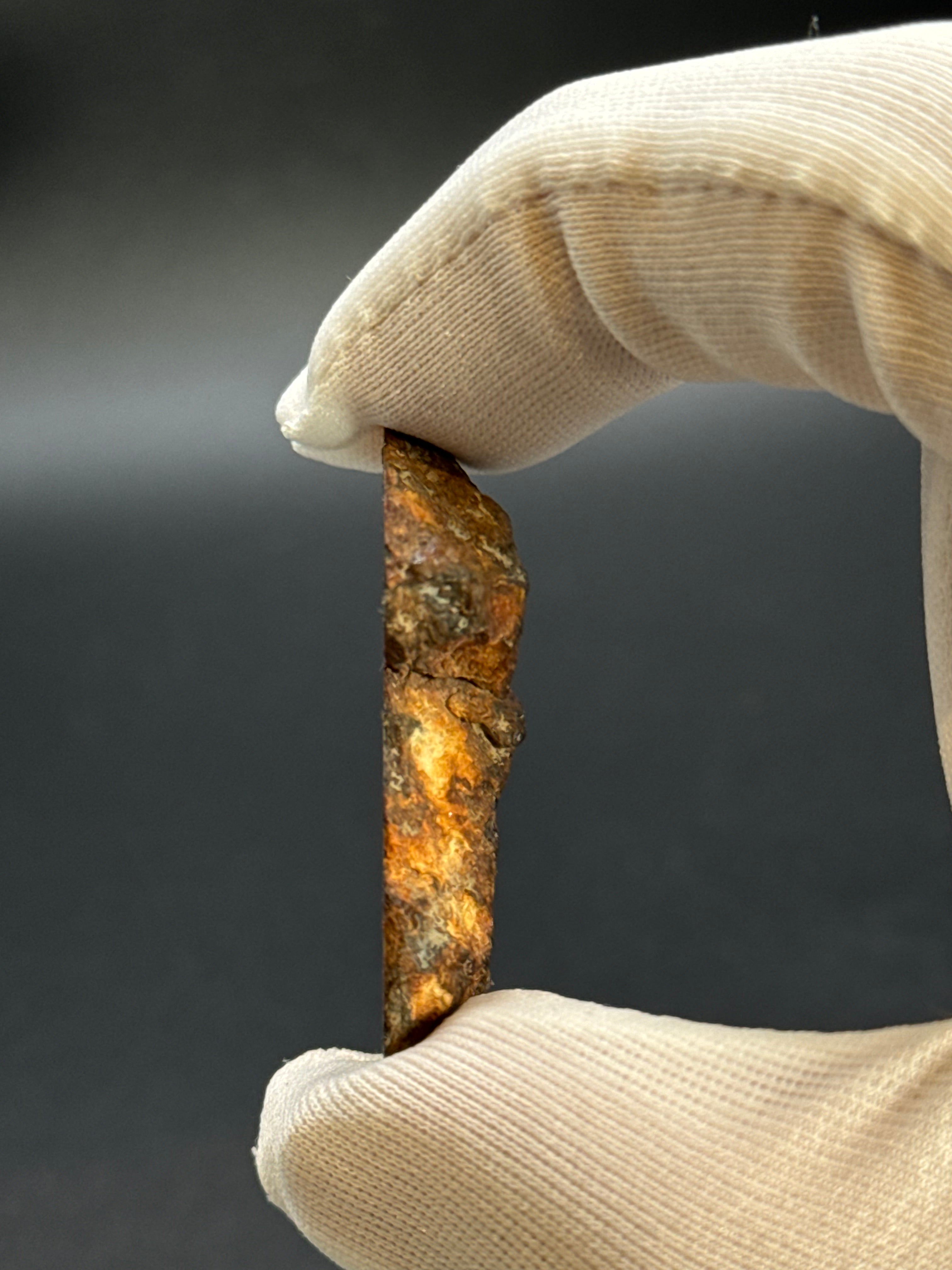 SERICHO PALLASITE METEORITE, KENYA. 15,07 GRAMS END-CUT