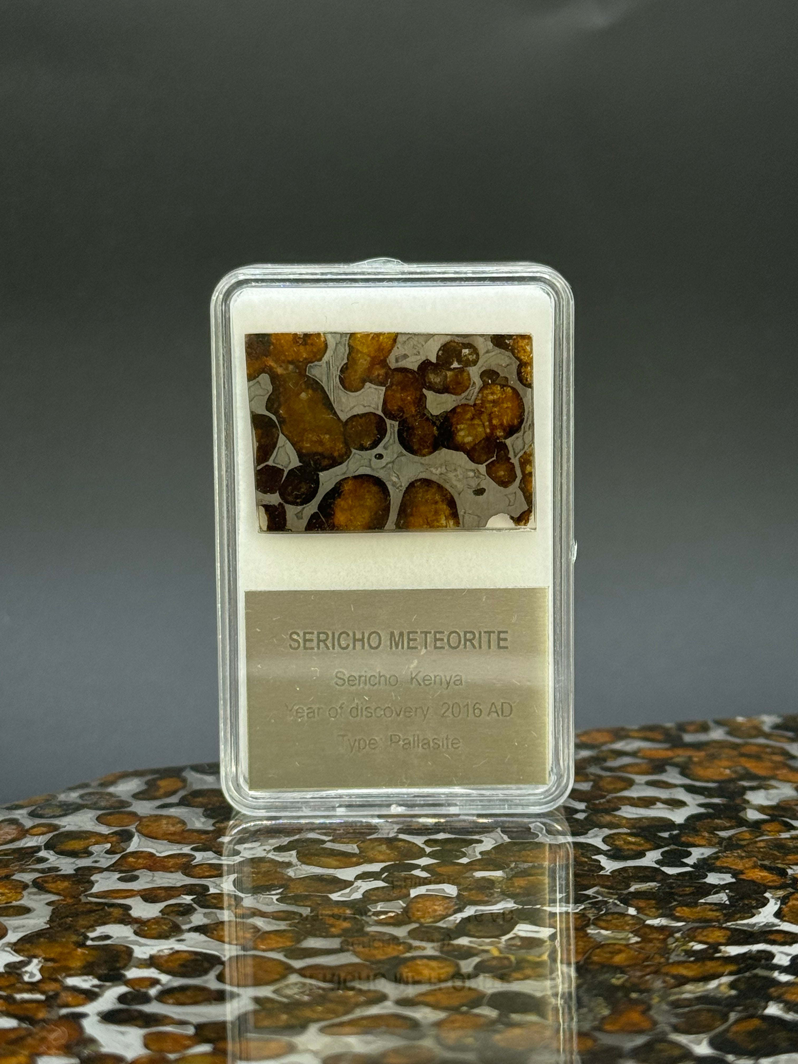 Sericho meteorite, Kenya. Display box. 4 grams.