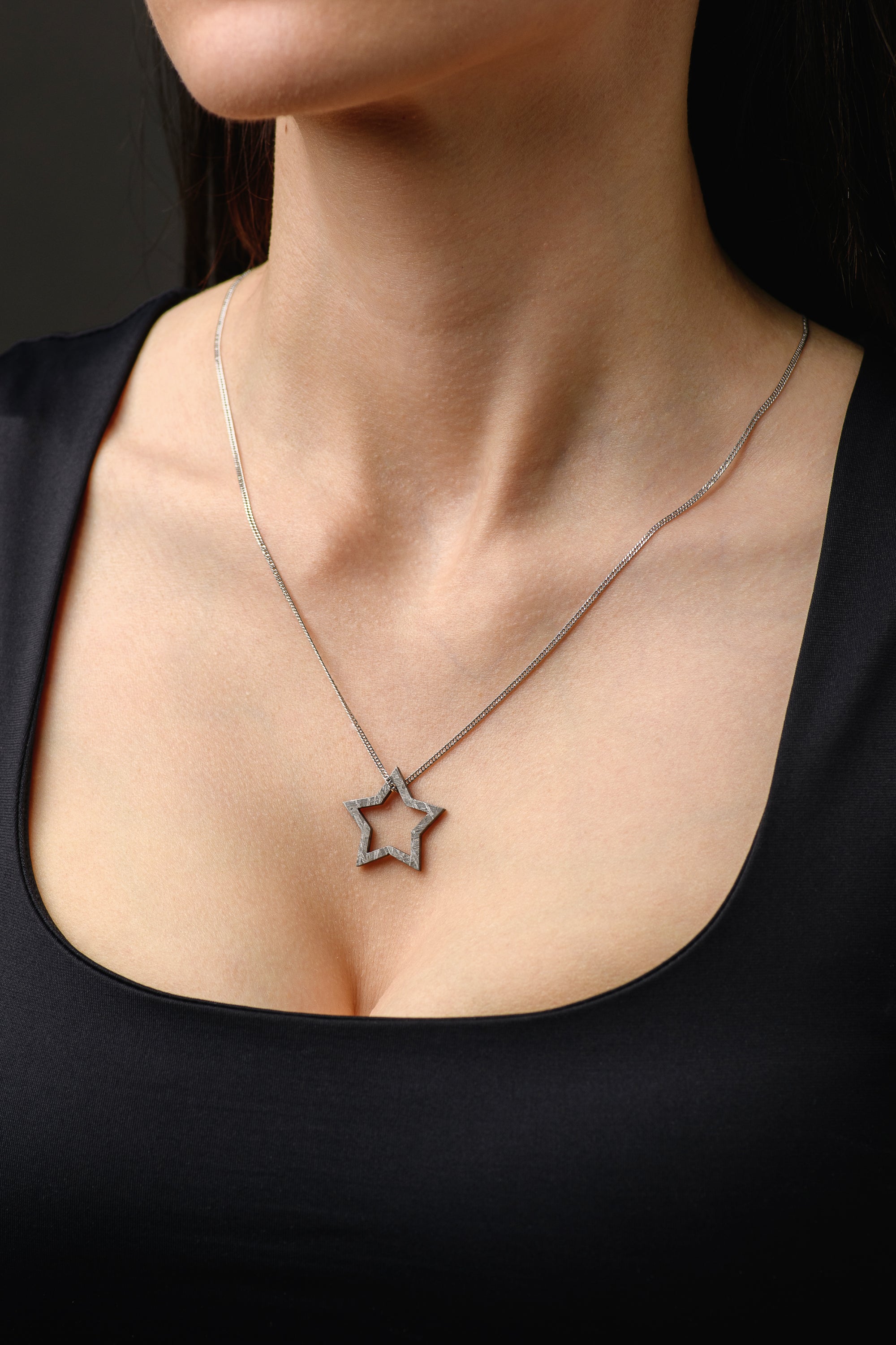MUONIONALUSTA METEORITE STAR PENDANT