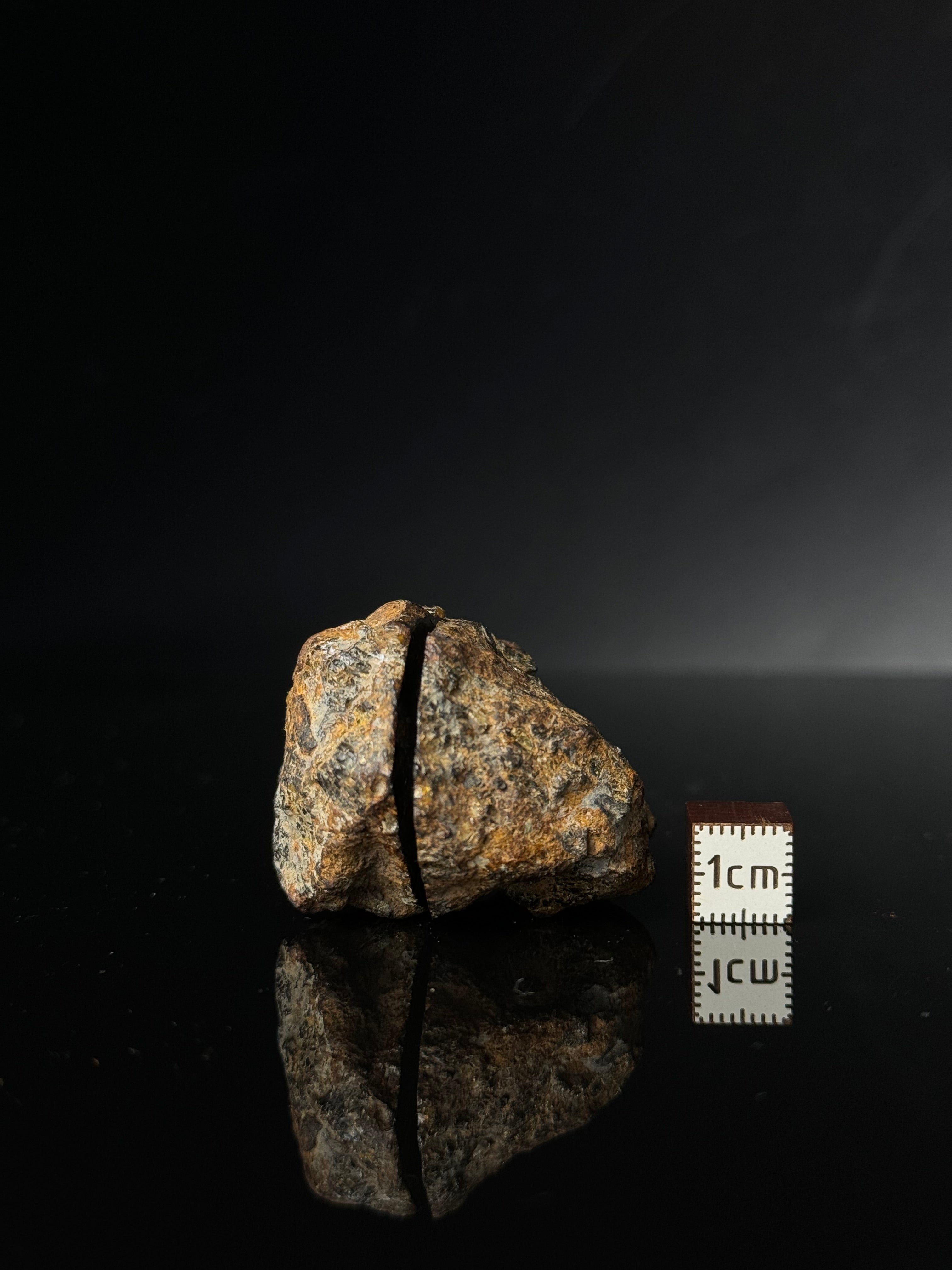 FULL SERICHO METEORITE FROM KENYA, IN TWO HALVES. TOTAL WEIGHT: 85,66 GRAMS.