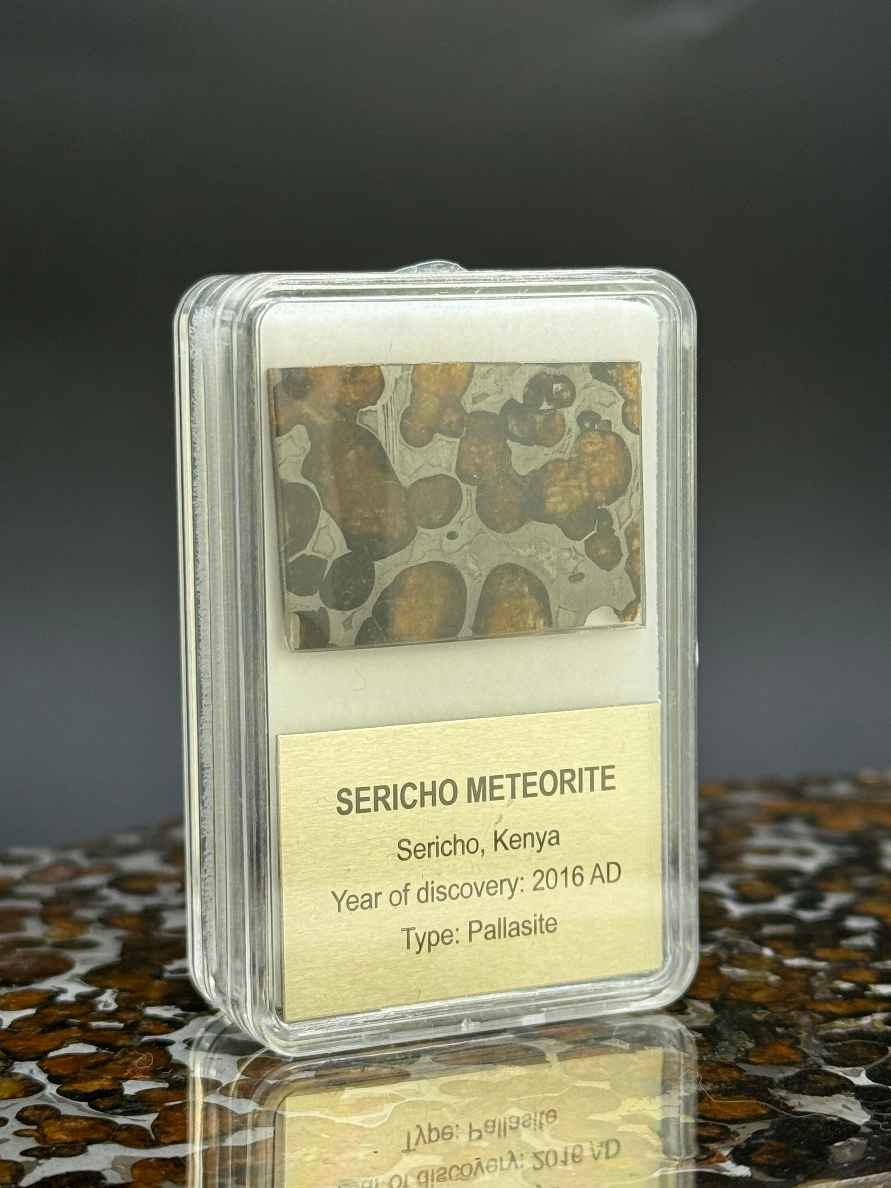 Sericho meteorite, Kenya. Display box. 4 grams.