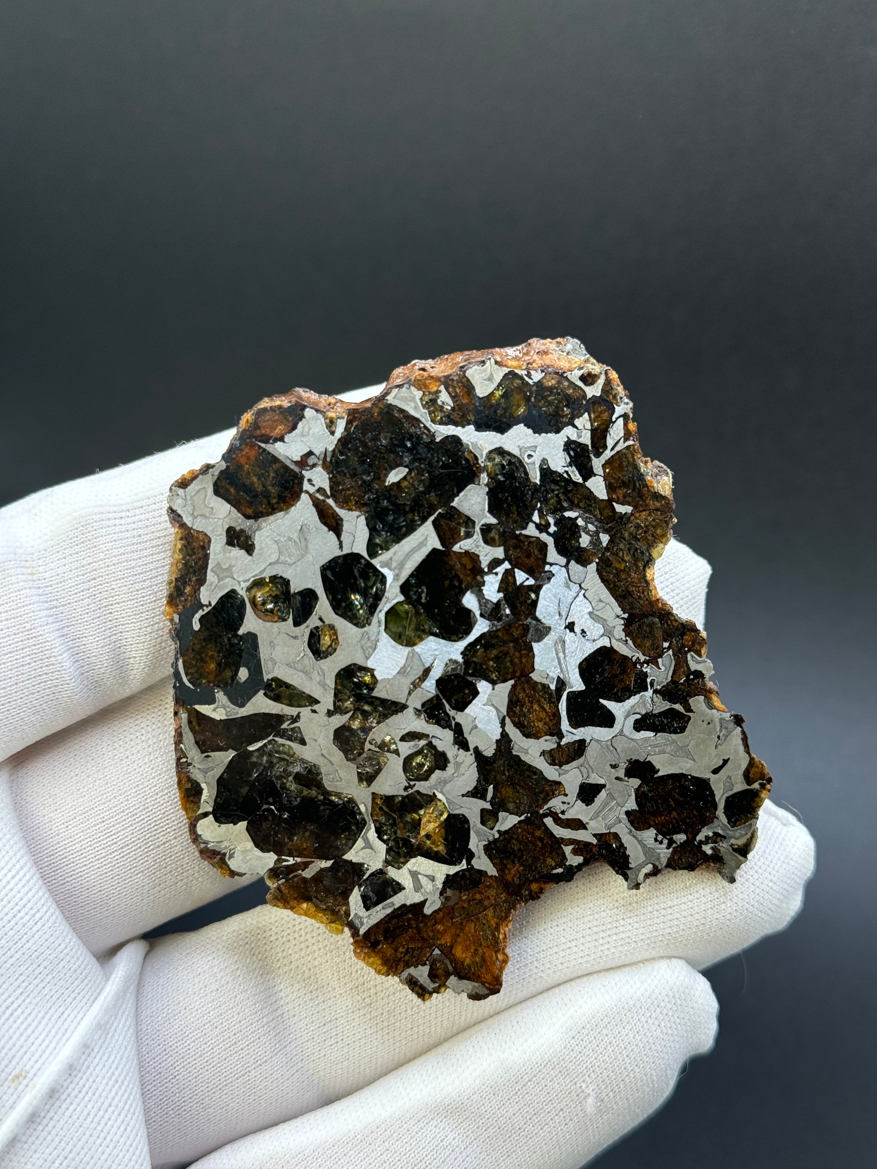 SEYMCHAN METEORITE, MAGADAN REGION, RUSSIA. 96 GRAMS END-CUT.