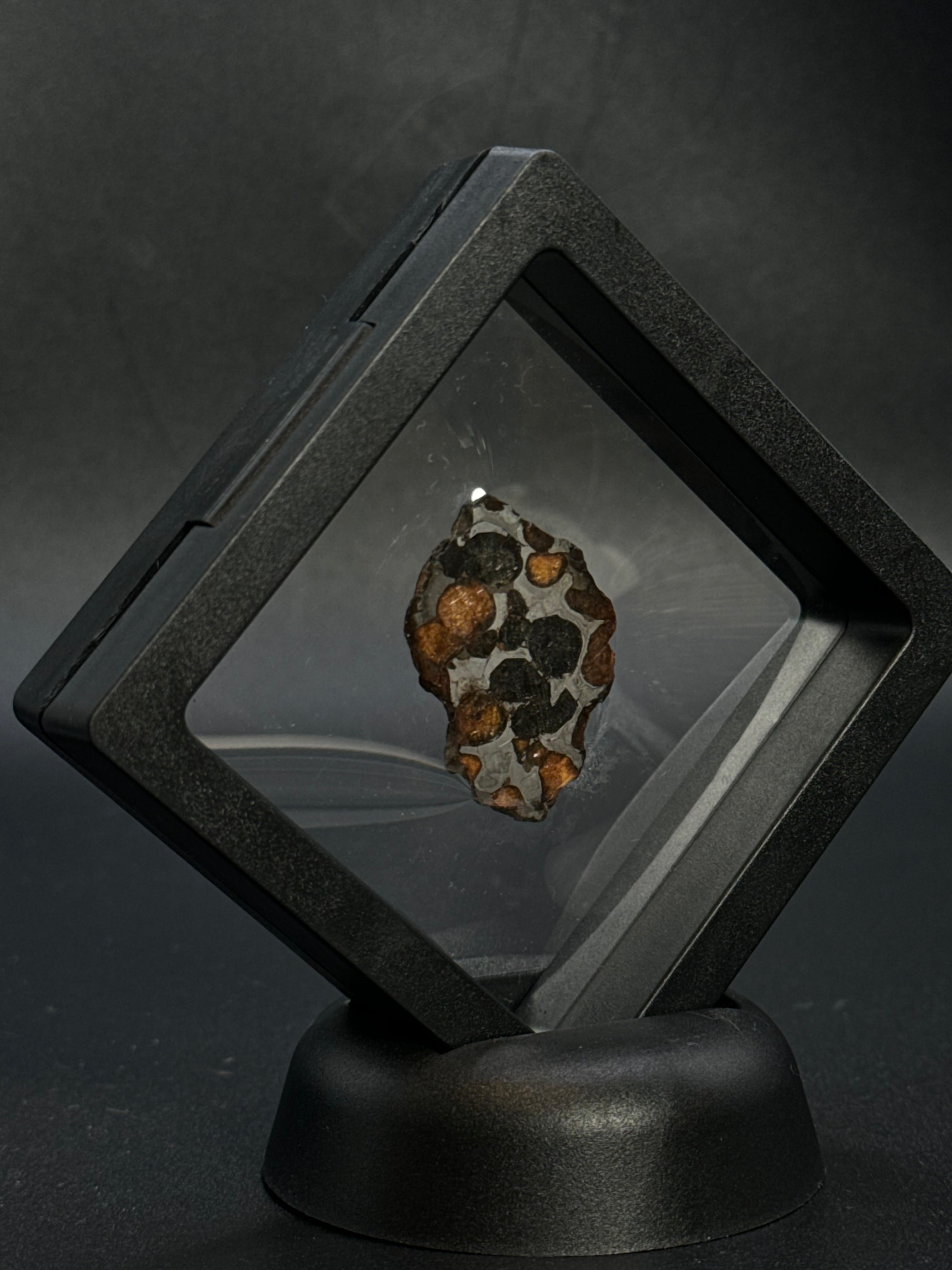 SERICHO PALLASITE METEORITE, KENYA. 10,40 GRAMS END-CUT