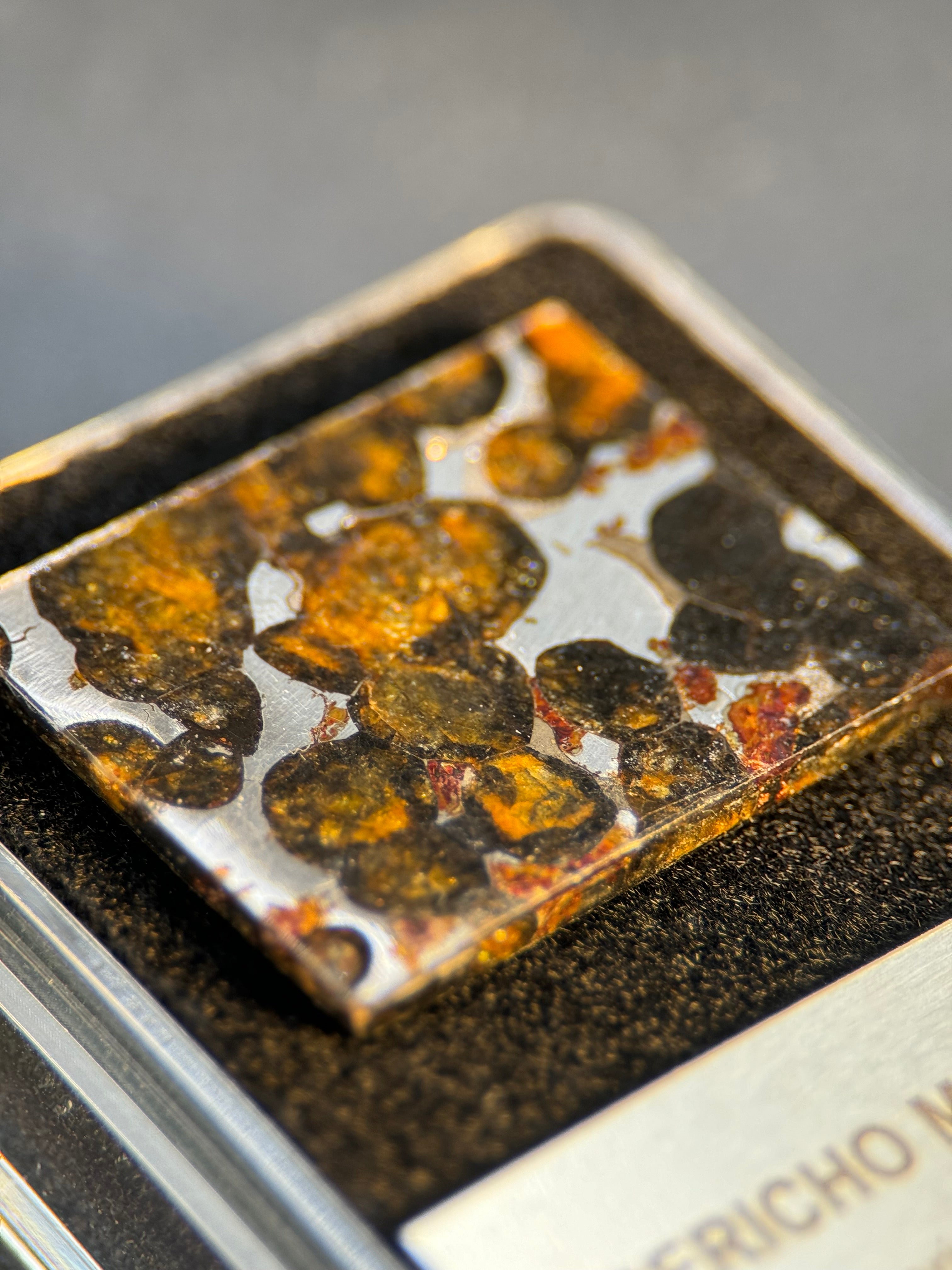 SERICHO METEORITE, KENYA. DISPLAY BOX. 3,7 GRAMS.