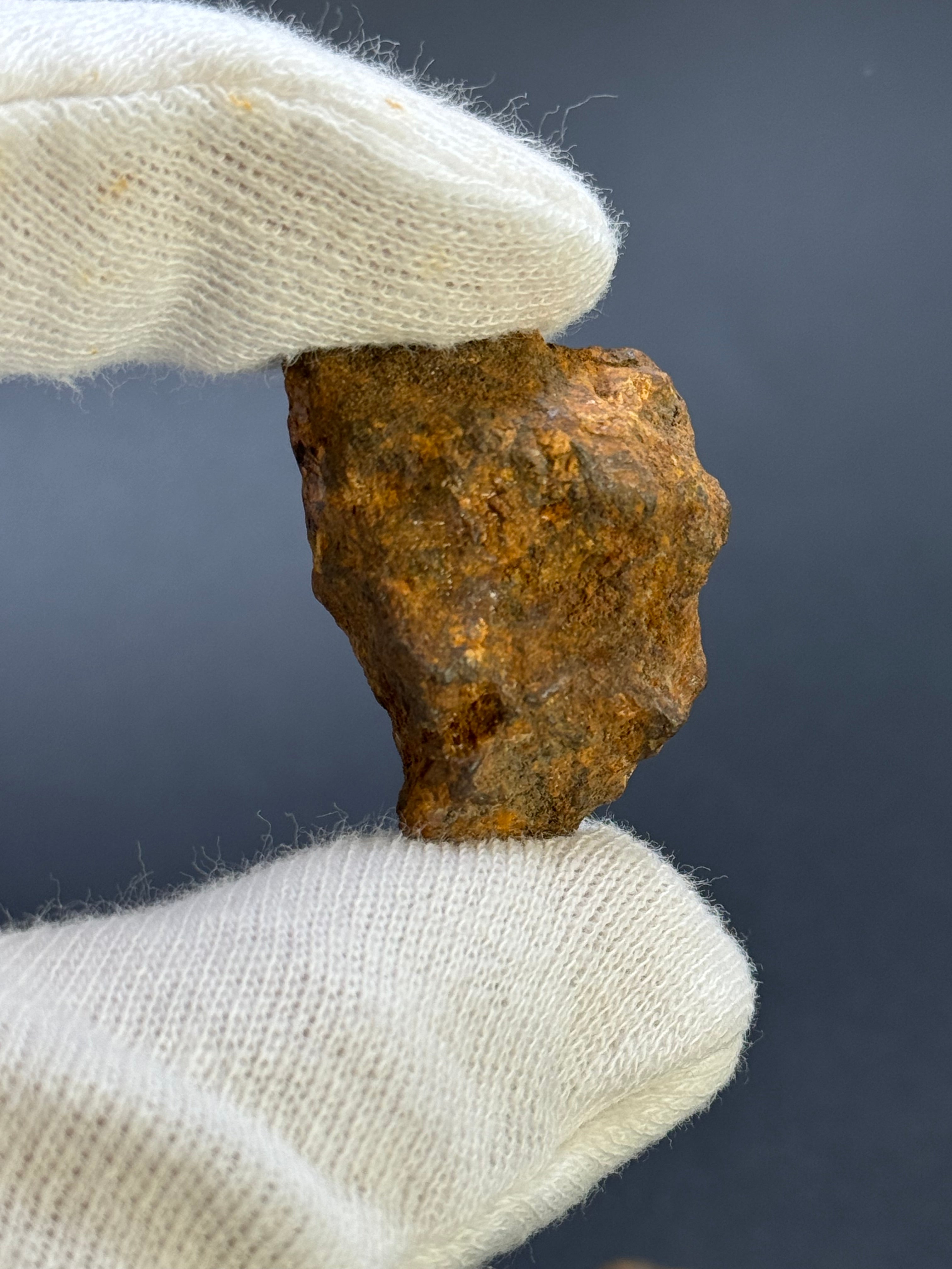 SERICHO PALLASITE METEORITE, KENYA. 19,78 GRAMS END-CUT