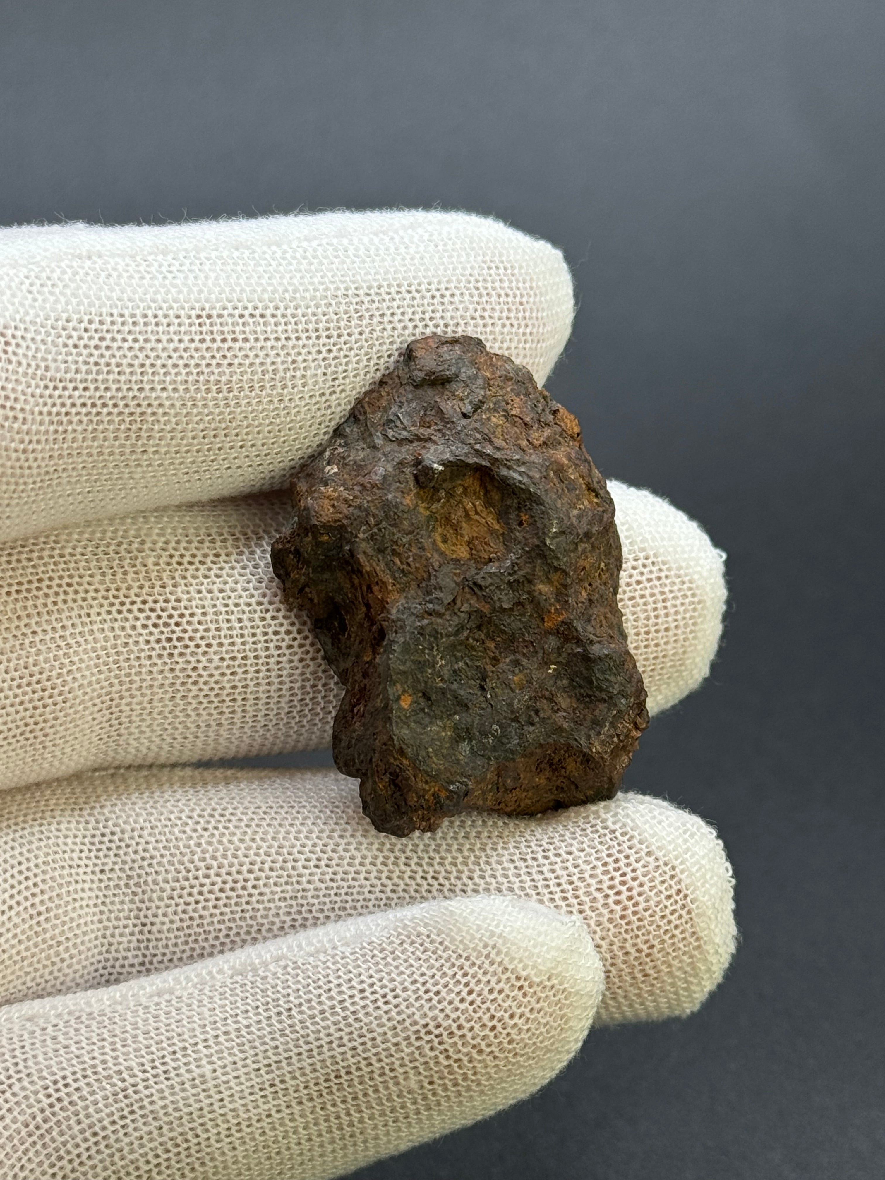 SERICHO PALLASITE METEORITE, KENYA. 24,94 GRAMS END-CUT