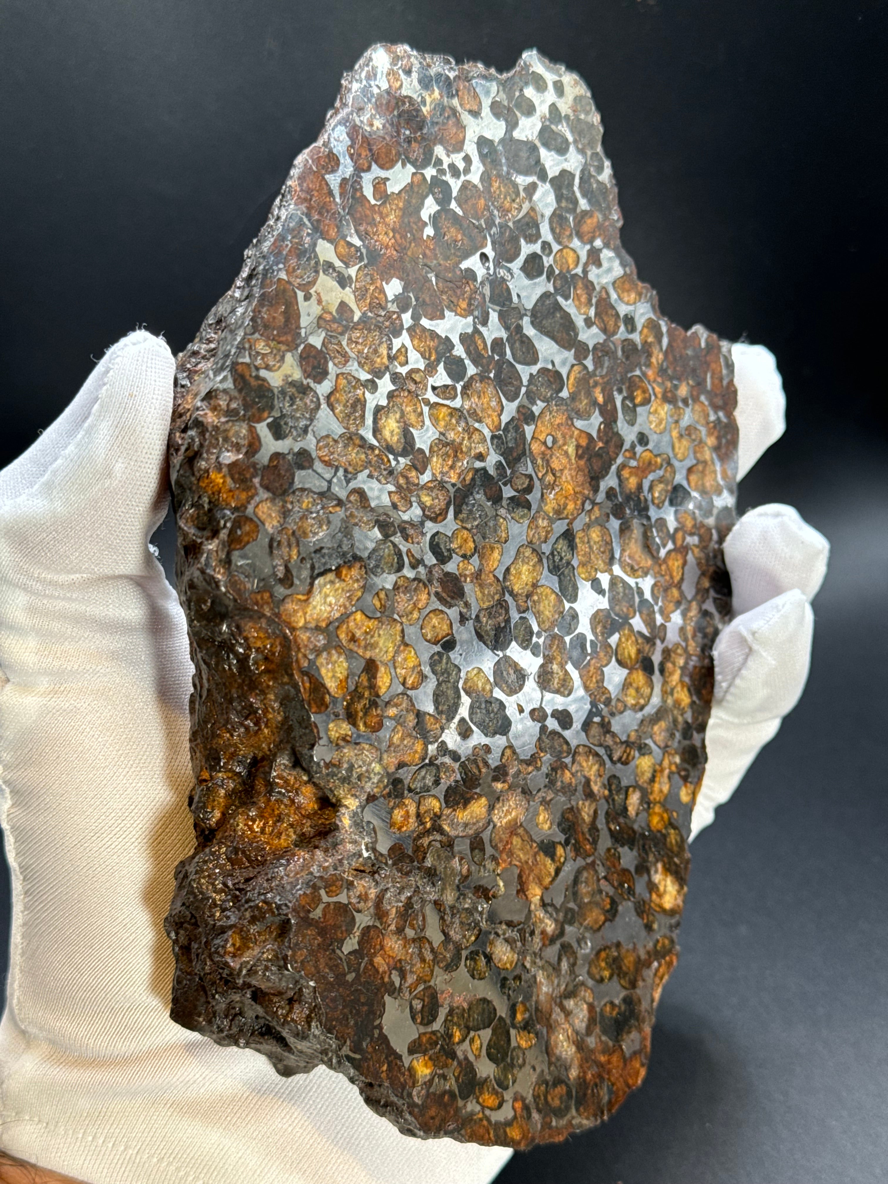 Full Sericho meteorite from Kenya, in two halves. Total weight: 3,057 grams.