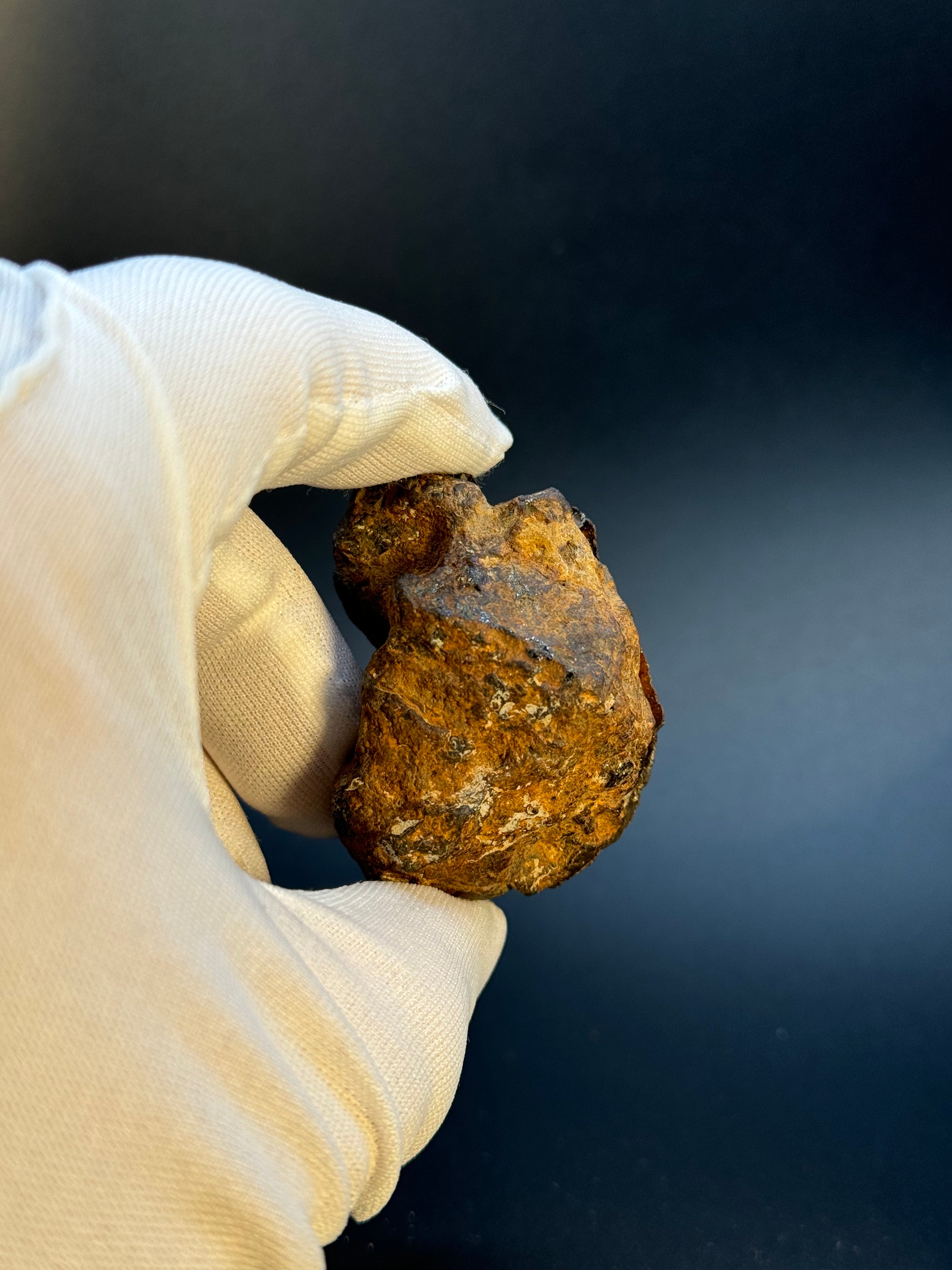 FULL SERICHO METEORITE FROM KENYA, IN TWO HALVES. TOTAL WEIGHT: 121,35 GRAMS.