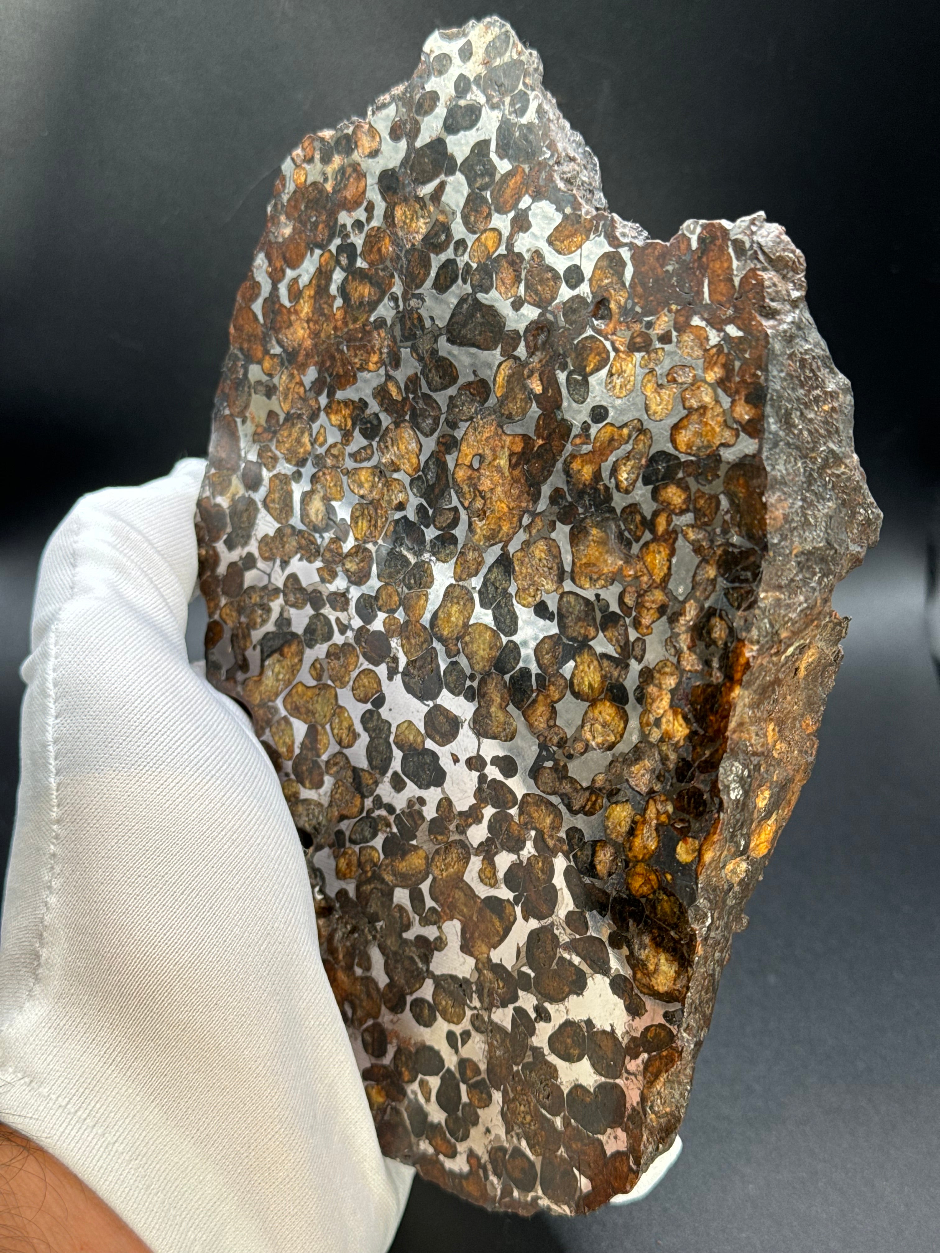 Full Sericho meteorite from Kenya, in two halves. Total weight: 3,057 grams.