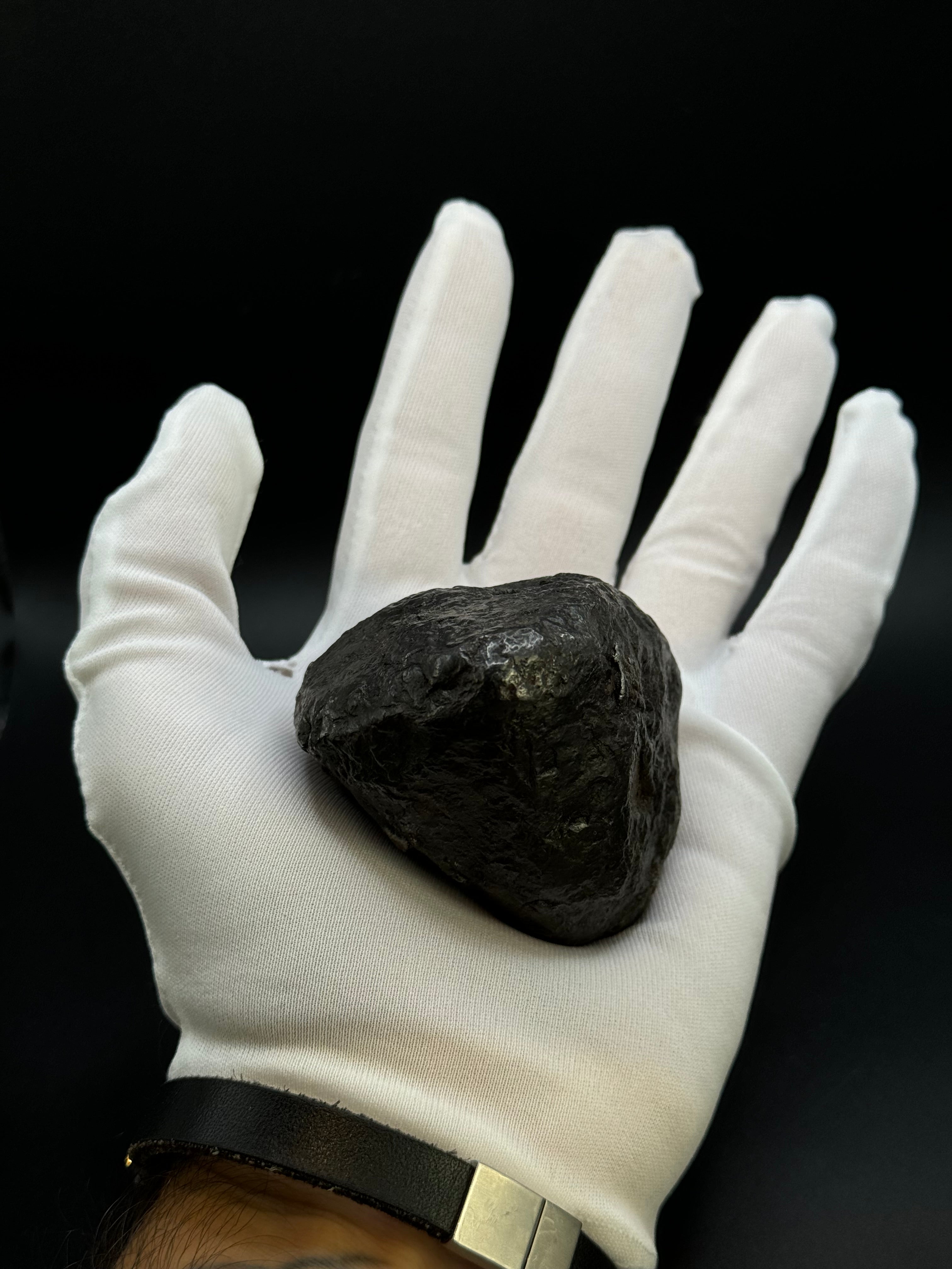 MUONIONALUSTA METEORITE, SWEDEN. FULL METEORITE 843 GRAMS.