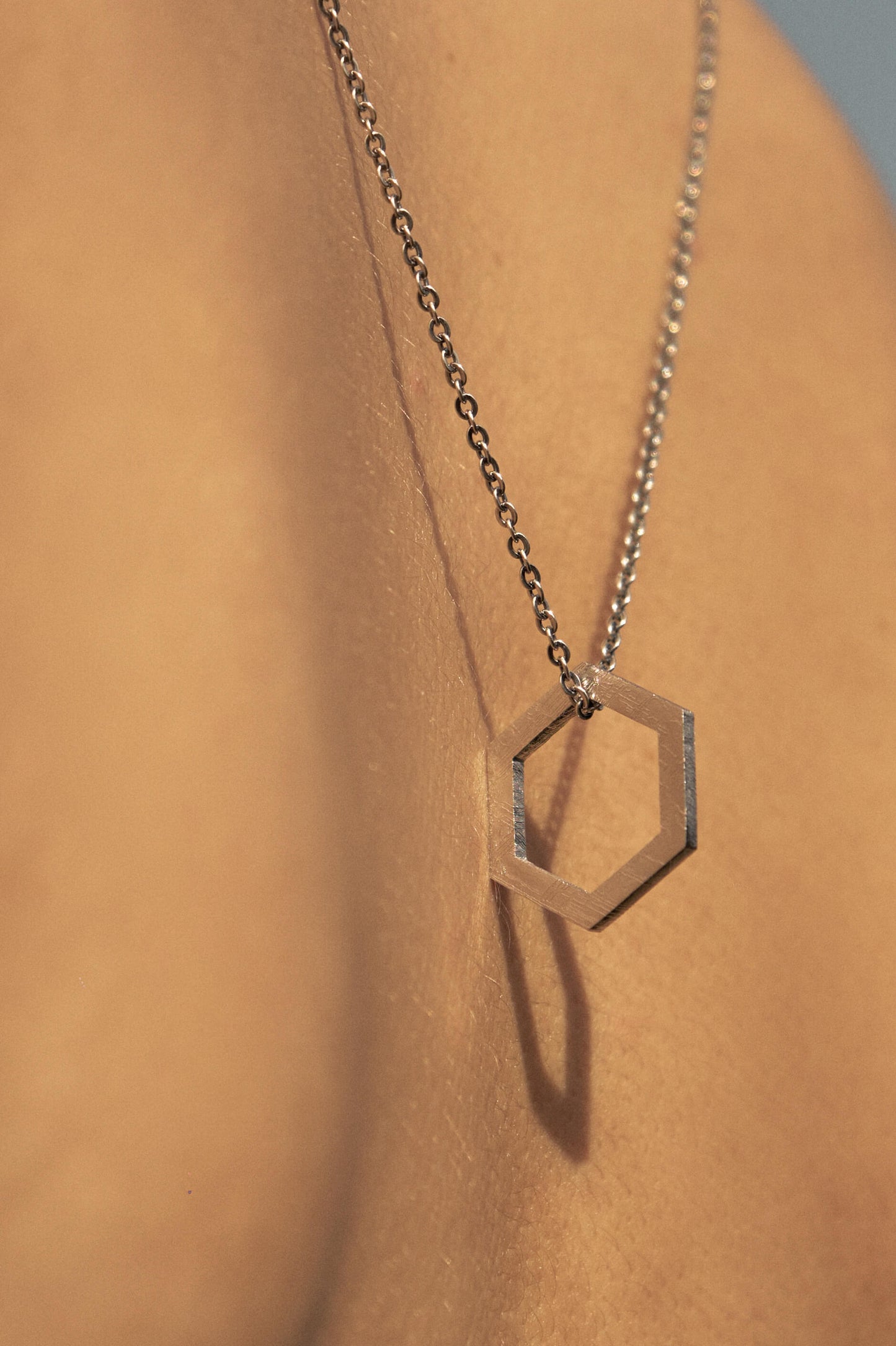 Muonionalusta meteorite Exagon pendant