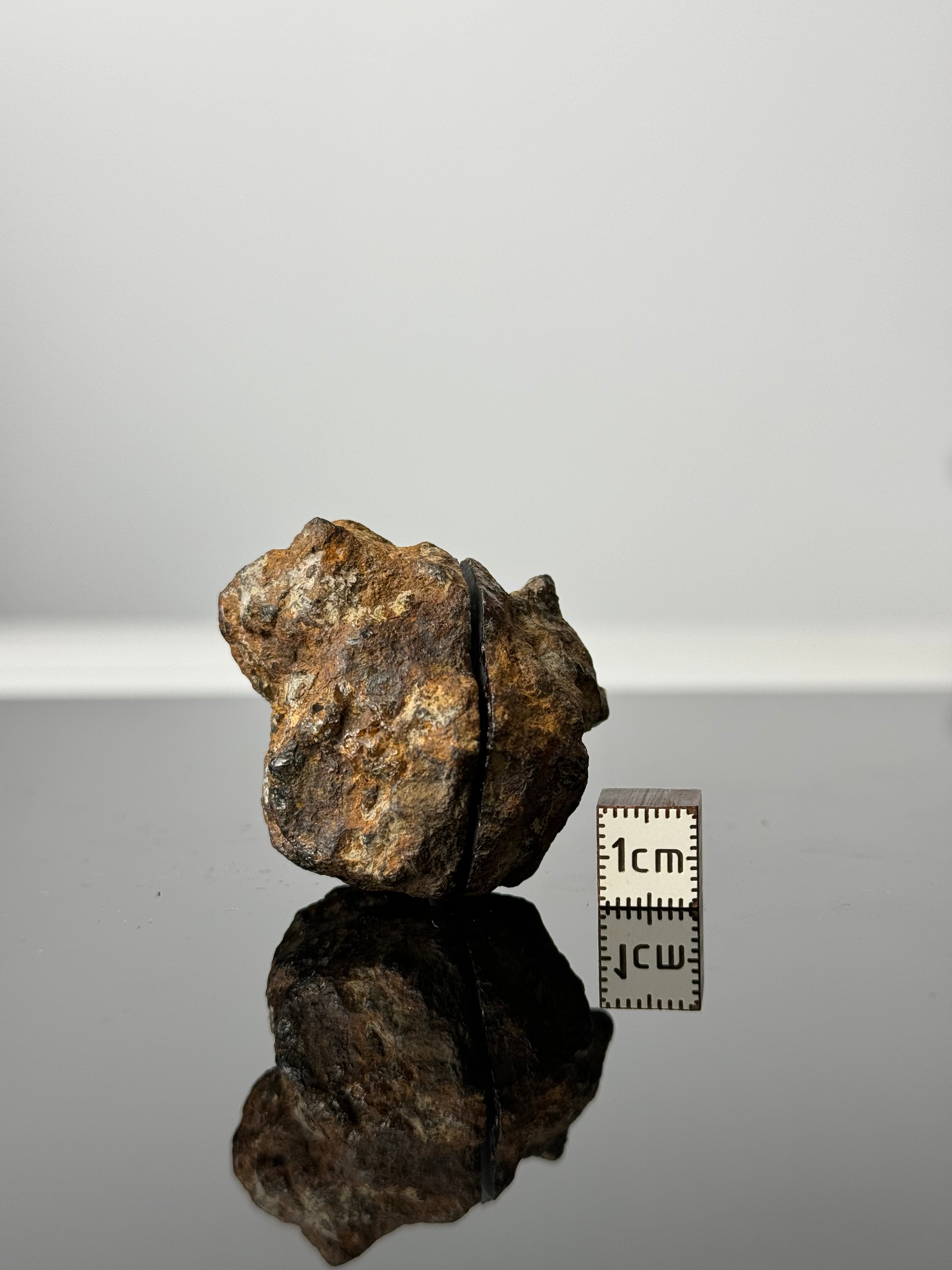 FULL SERICHO METEORITE FROM KENYA, IN TWO HALVES. TOTAL WEIGHT: 99,10 GRAMS.
