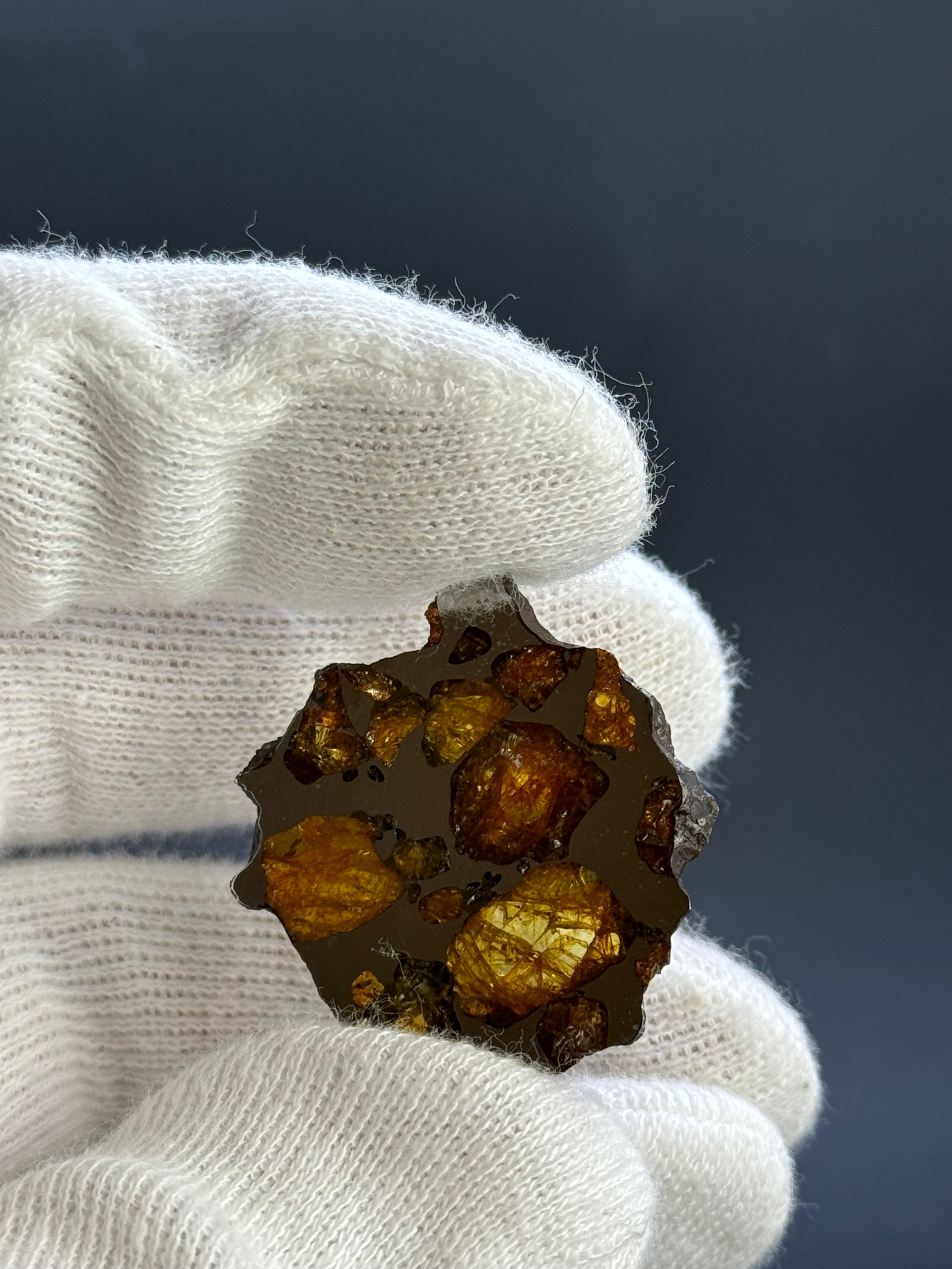 IMILAC PALLASITE METEORITE, CHILE. 7,43 Grams