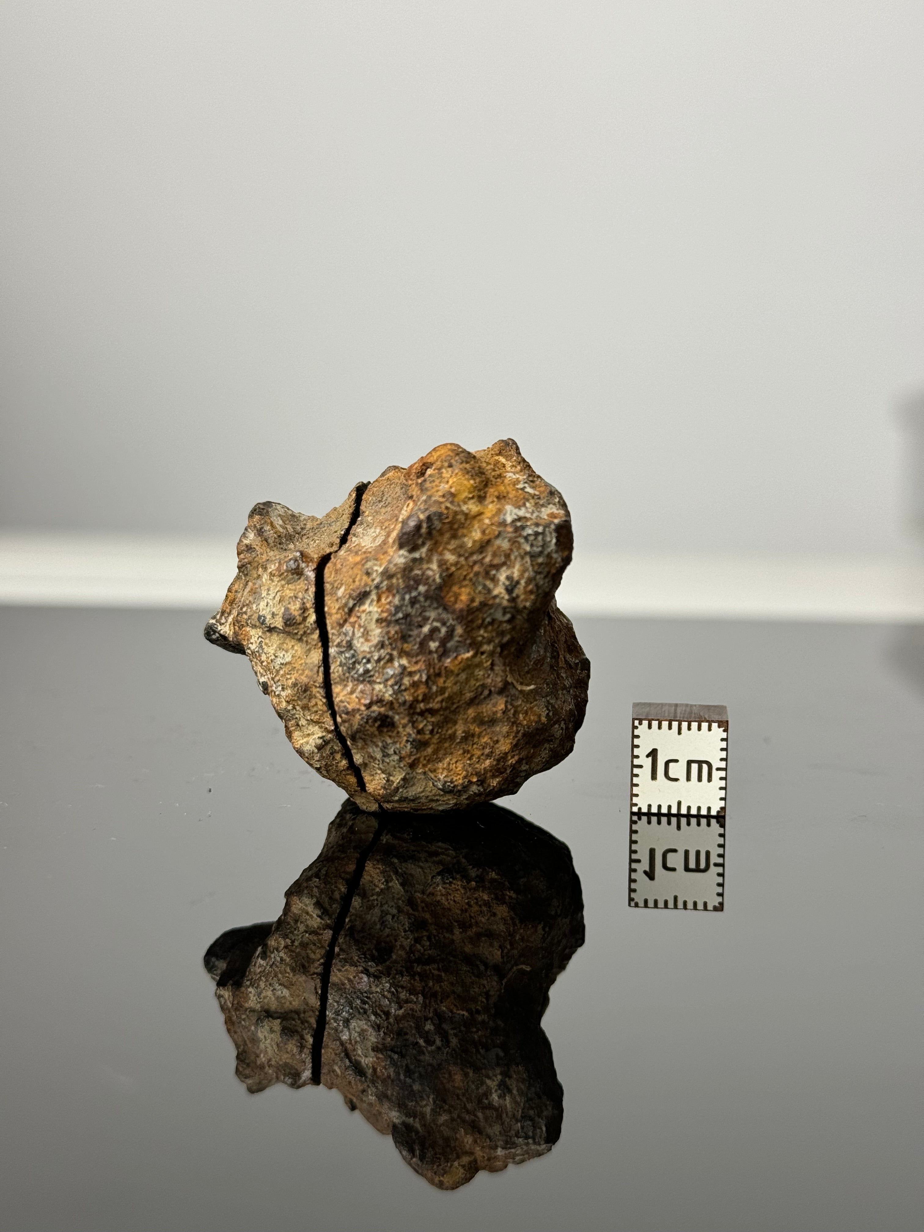 FULL SERICHO METEORITE FROM KENYA, IN TWO HALVES. TOTAL WEIGHT: 99,10 GRAMS.