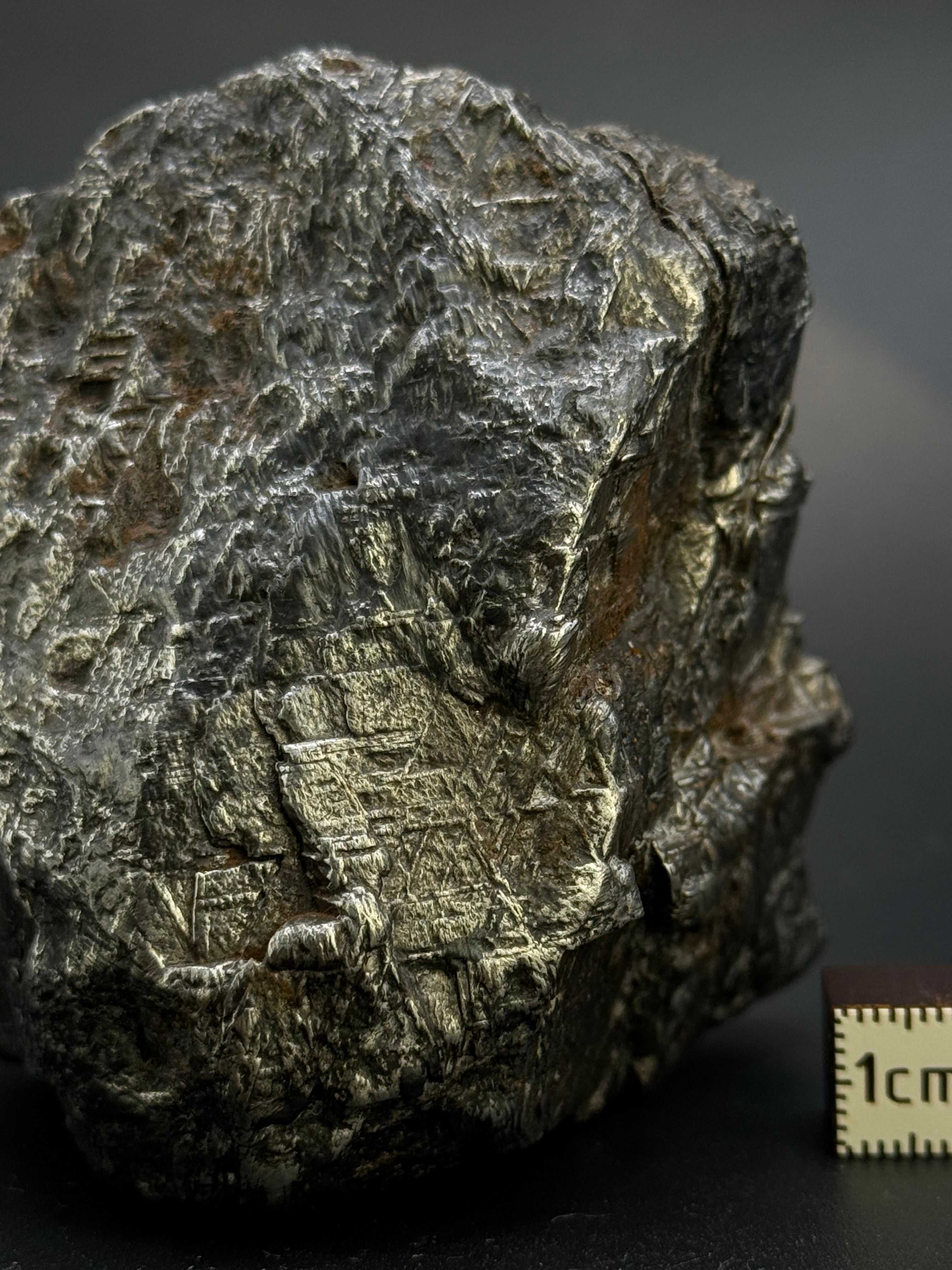 MUONIONALUSTA METEORITE, SWEDEN. 701 GRAMS END-CUT.