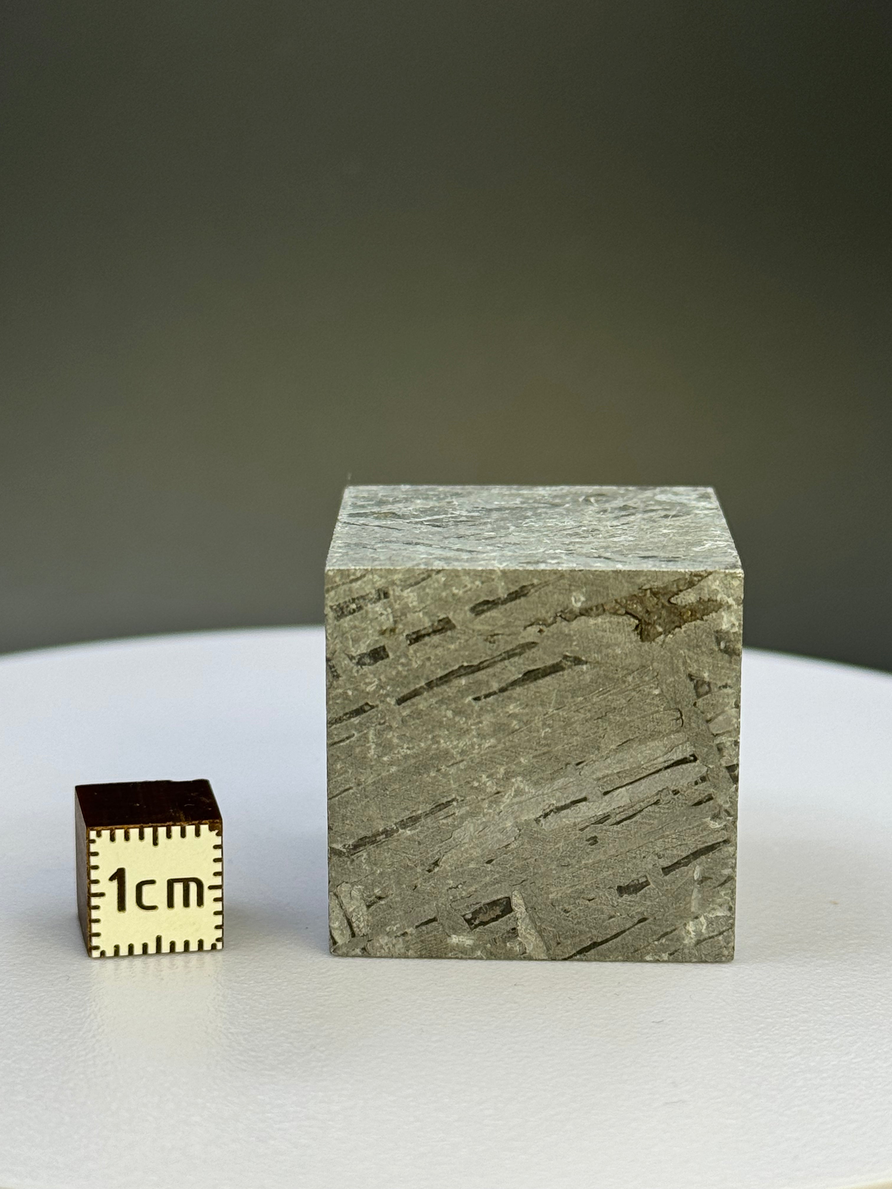 Aletai Meteorite Cube, Gobi Desert, China. 188 grams.