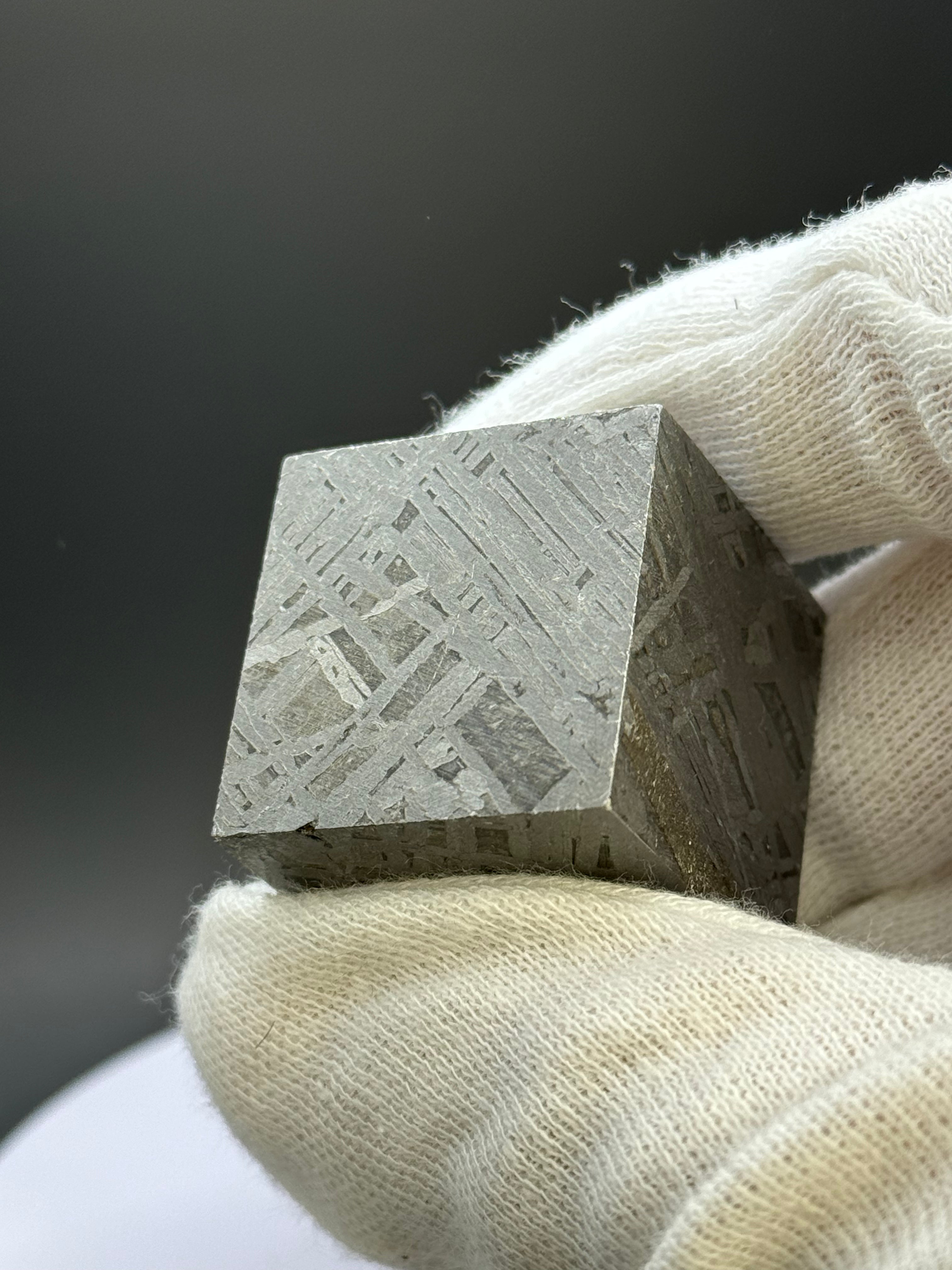 Aletai Meteorite Cube, Gobi Desert, China. 188 grams.