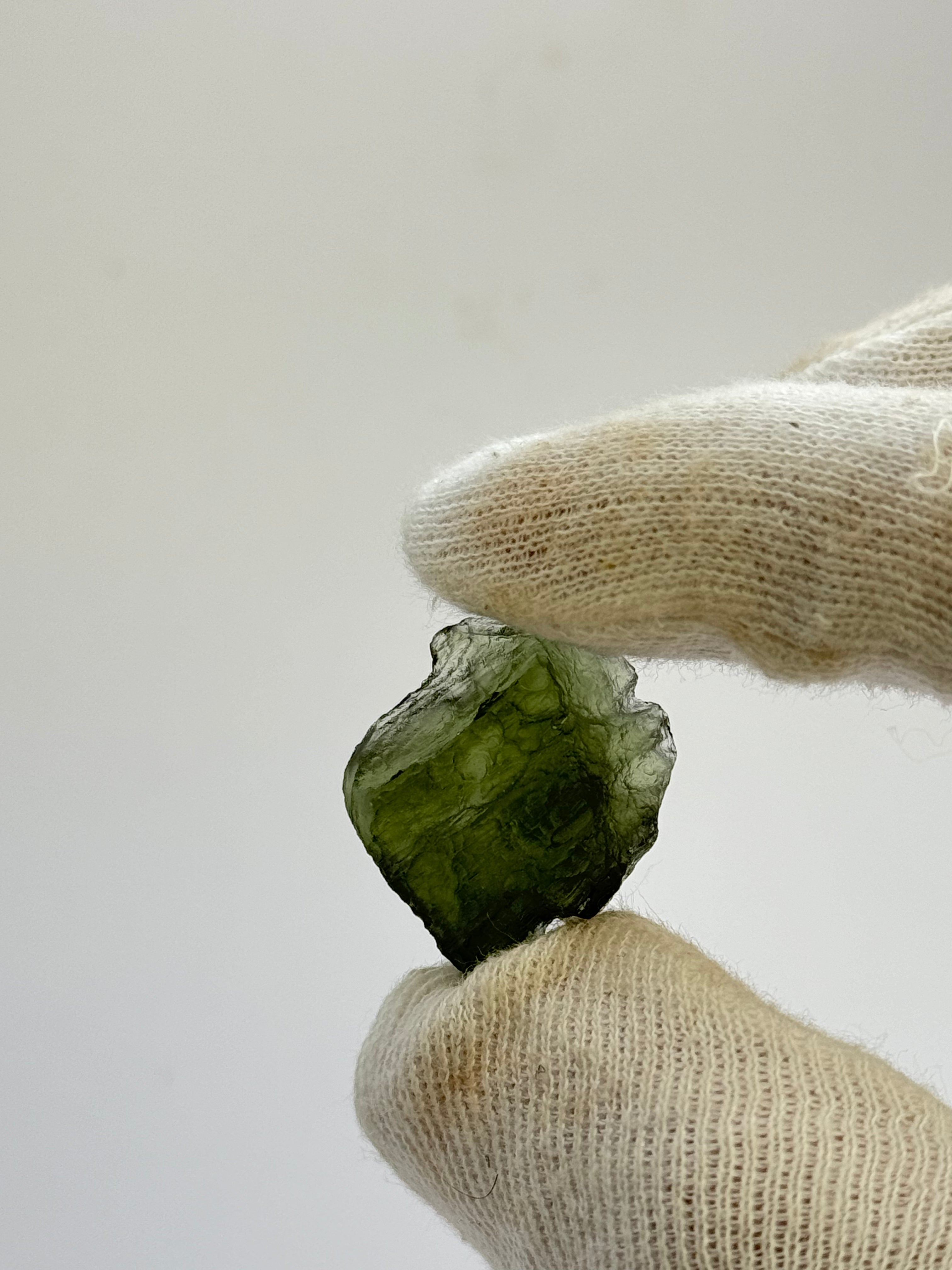 Raw Moldavite, Czech Republic. 6 grams.