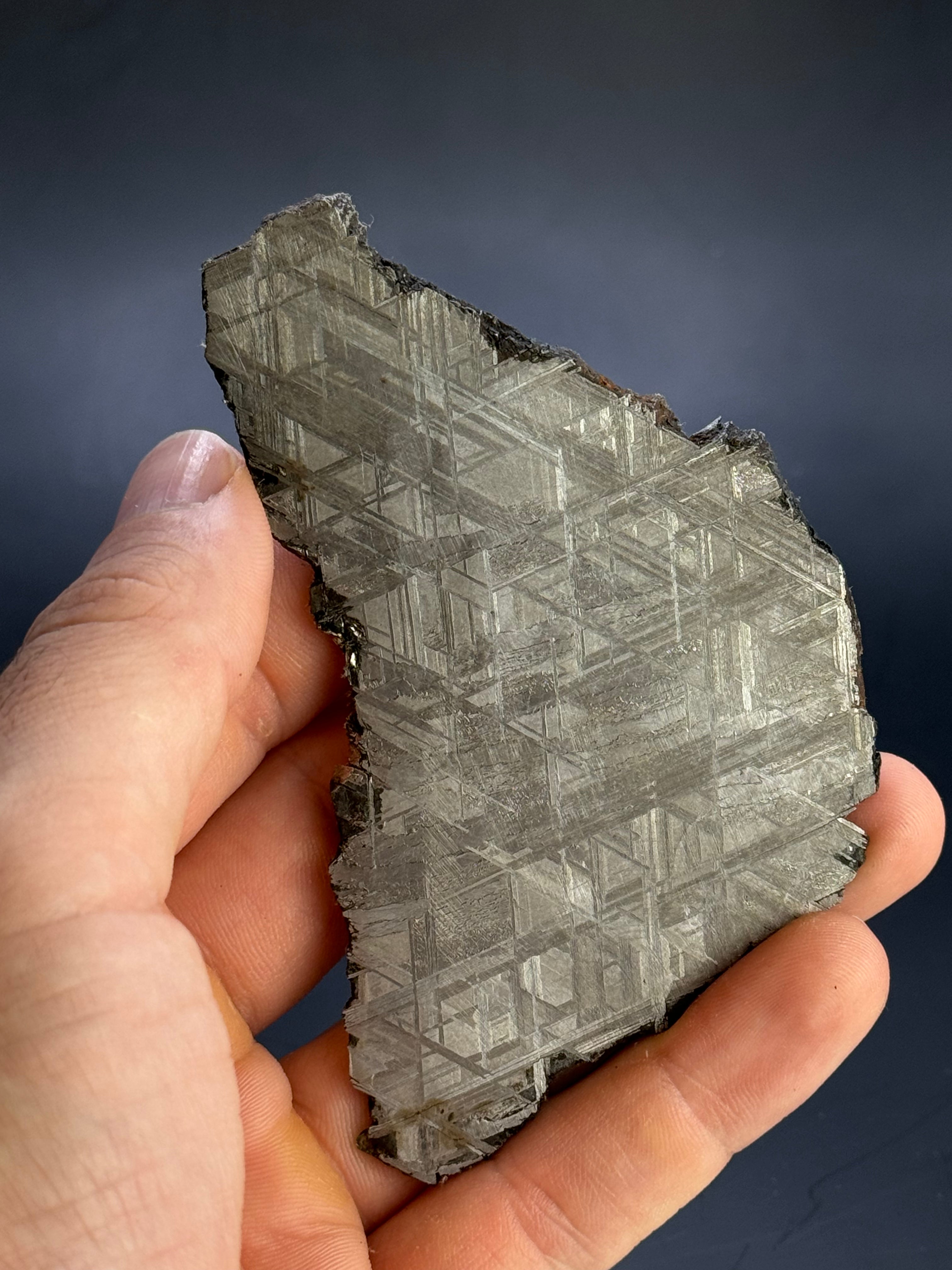Muonionalusta meteorite, Sweden. 102,58 grams.