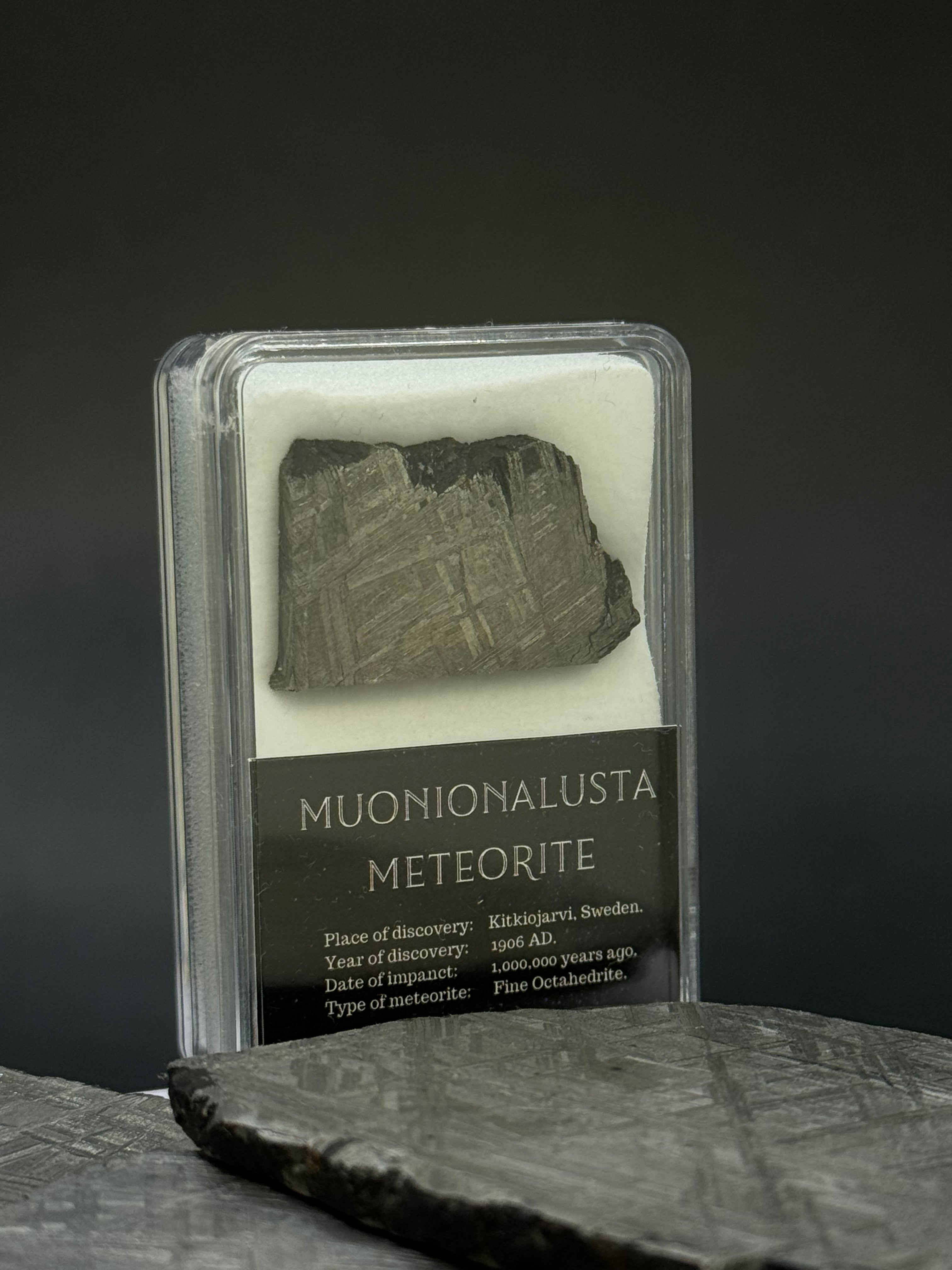 Muonionalusta meteorite, Sweden. 11,2 grams.