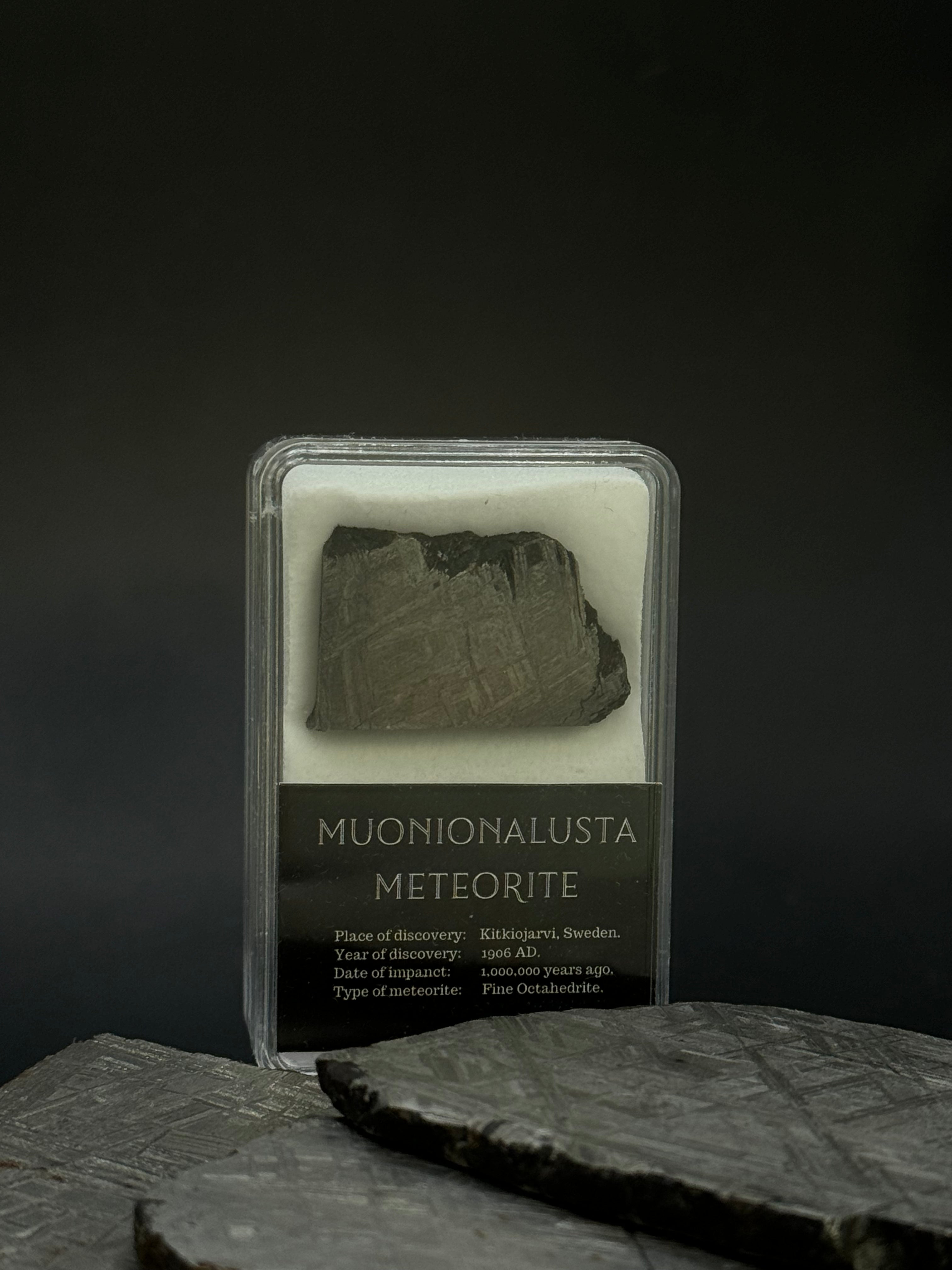 Muonionalusta meteorite, Sweden. 11,2 grams.