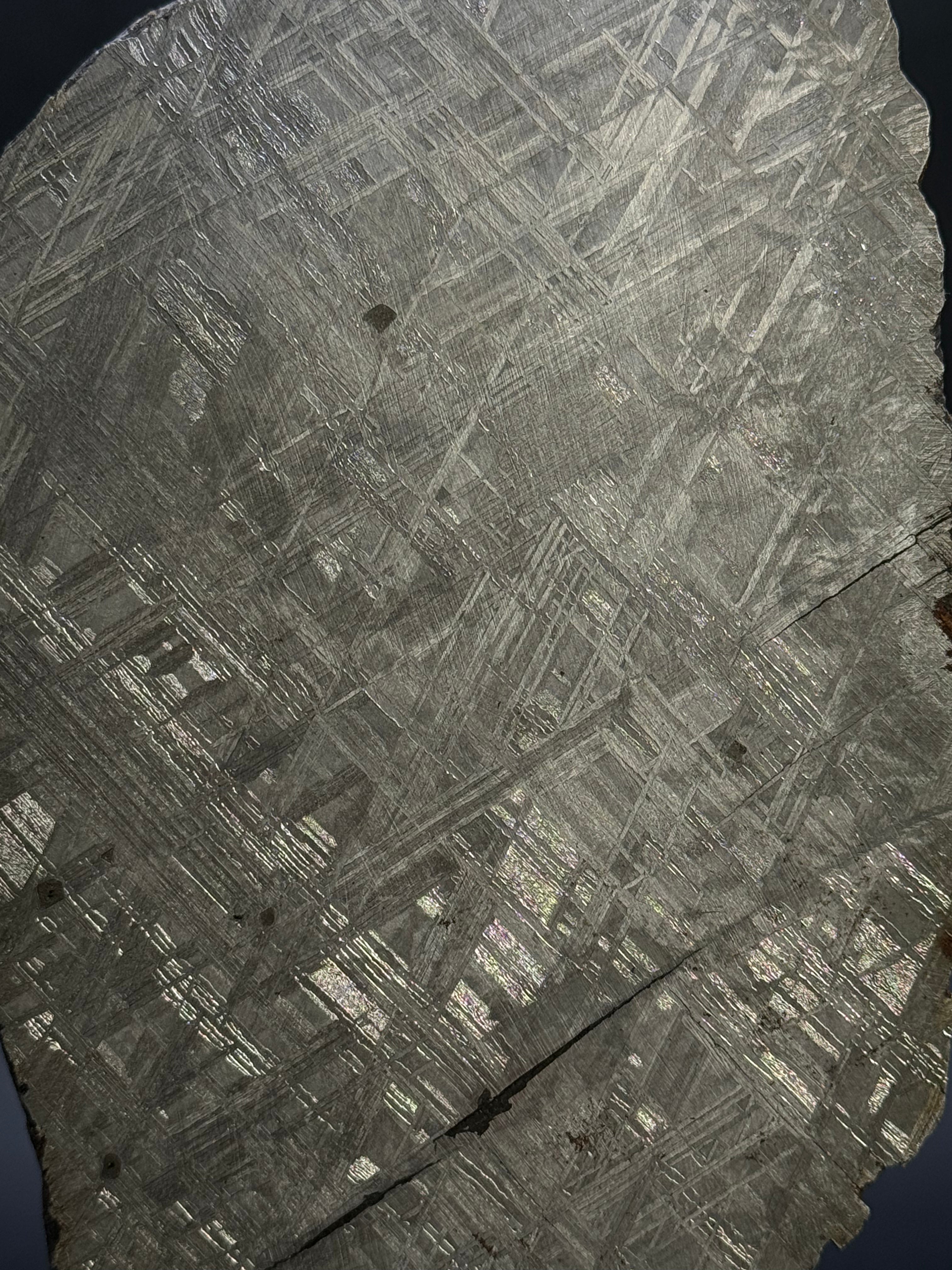 MUONIONALUSTA METEORITE, SWEDEN. 865 GRAMS END-CUT.
