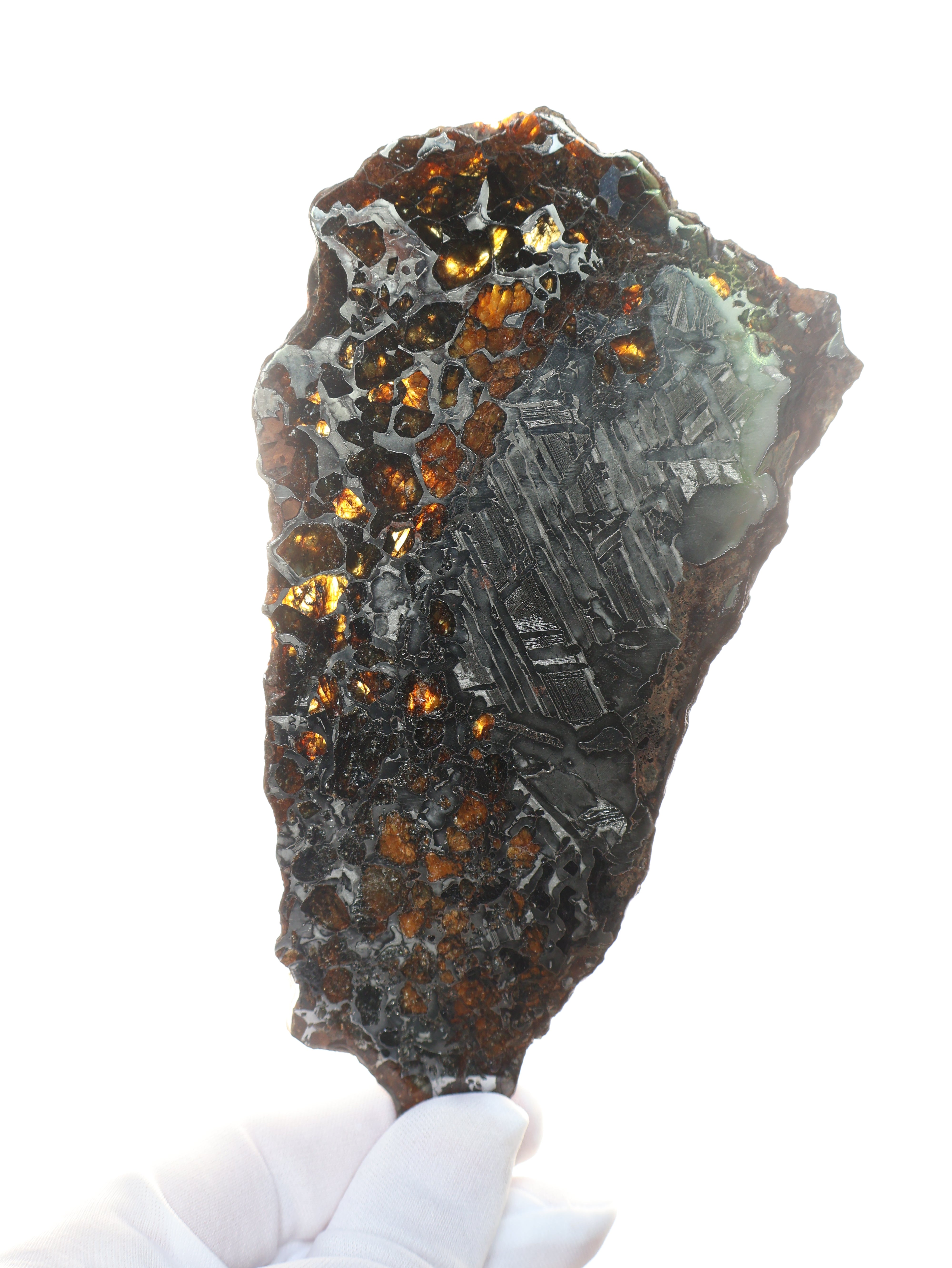 SEYMCHAN METEORITE, MAGADAN REGION, RUSSIA. 162,20 GRAMS SLICE.