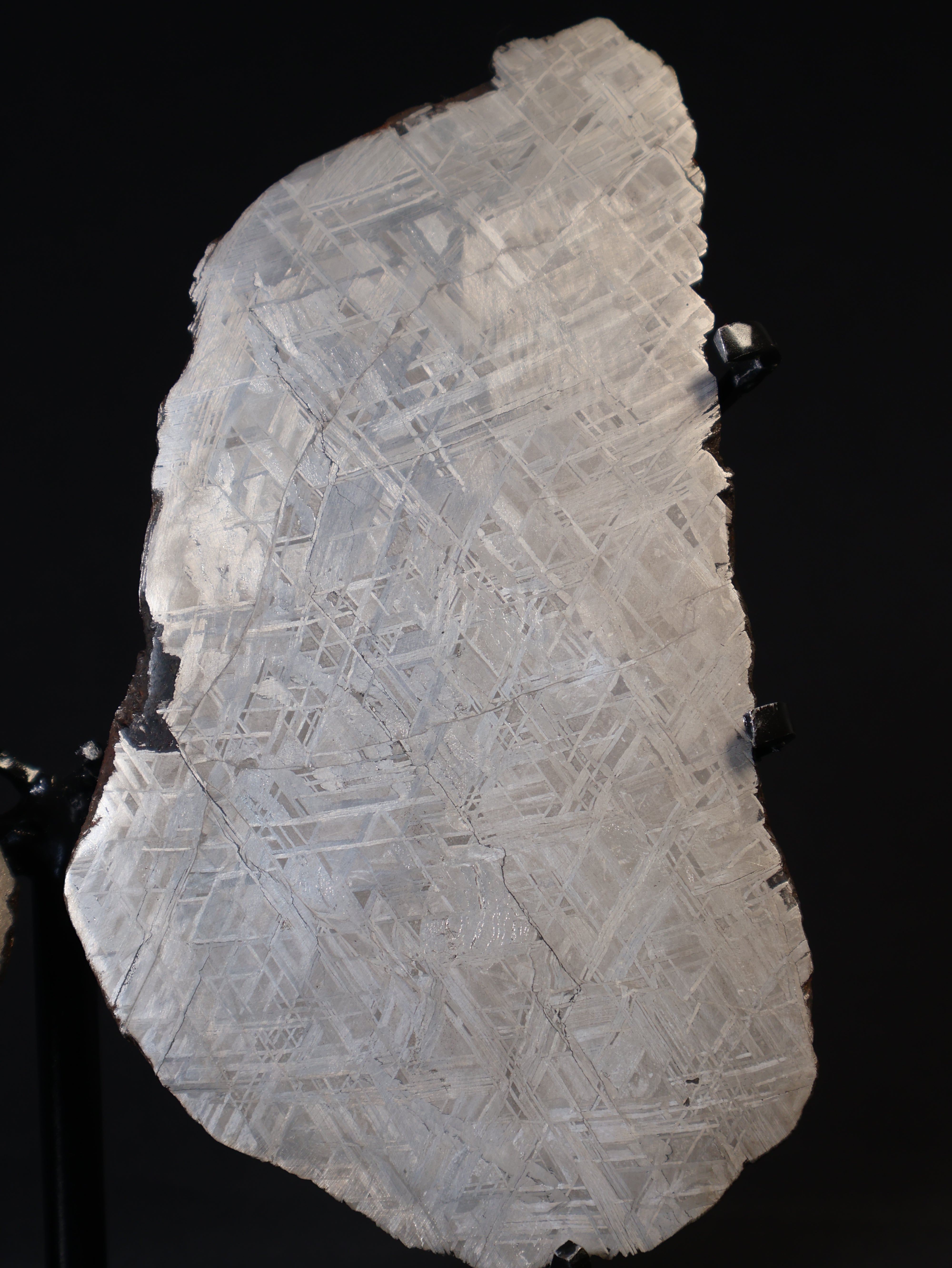 'COSMIC LUNGS' MUONIONALUSTA METEORITE, SWEDEN. FULL METEORITE IN TWO HALVES 1.950 GRAMS