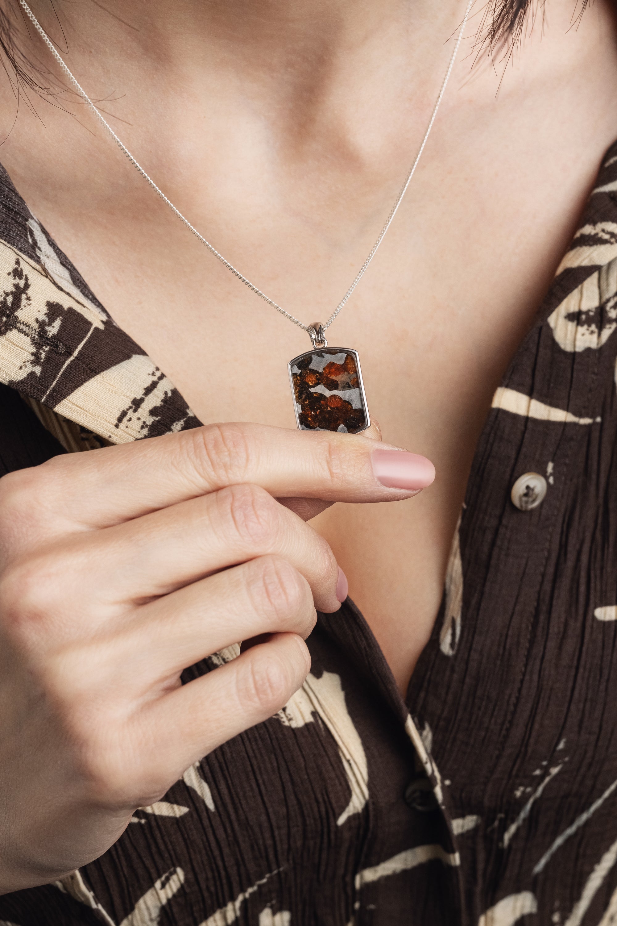 Small Dogtag pendant of Sericho Meteorite