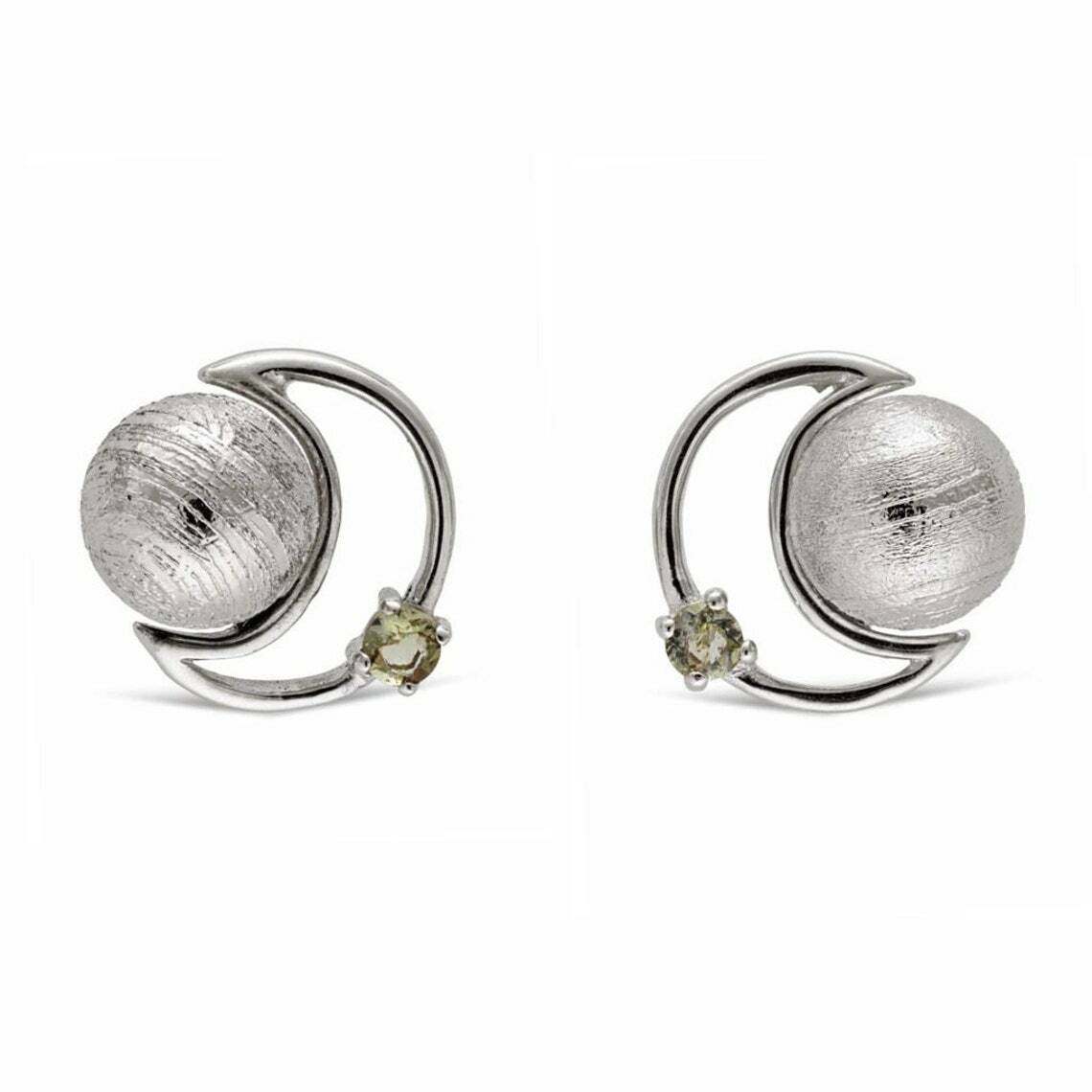 New Moon Muonionalusta Meteorite earrings