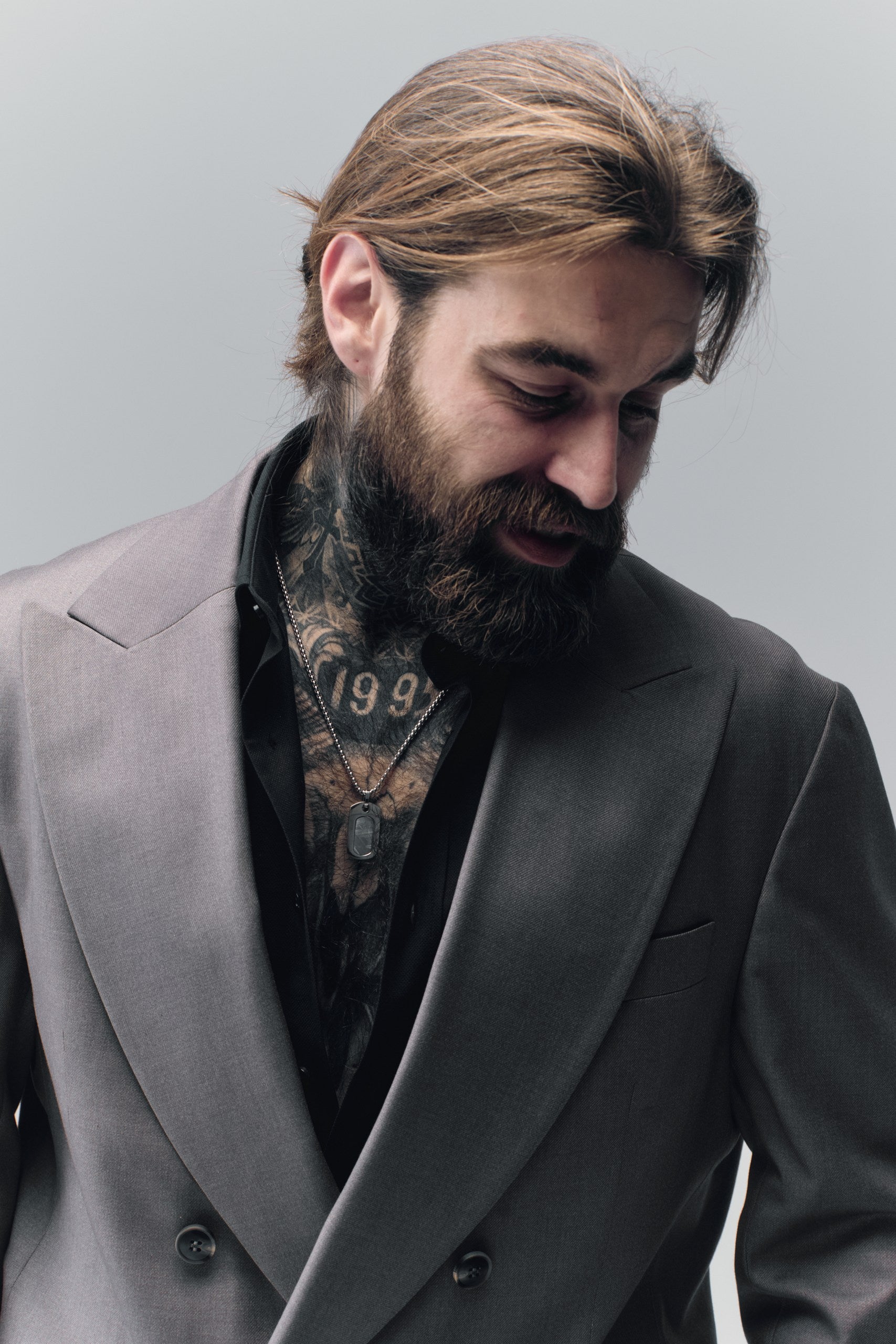 Meteorite Dog Tag pendant