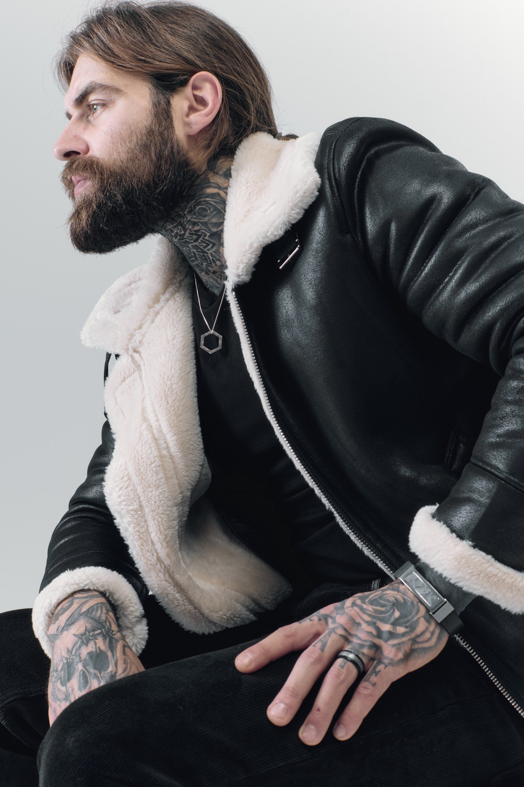 Muonionalusta meteorite Hexagon pendant