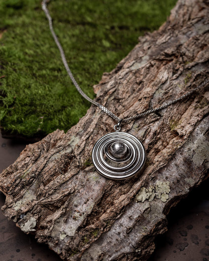 Muonionalusta Meteorite Orbit pendant