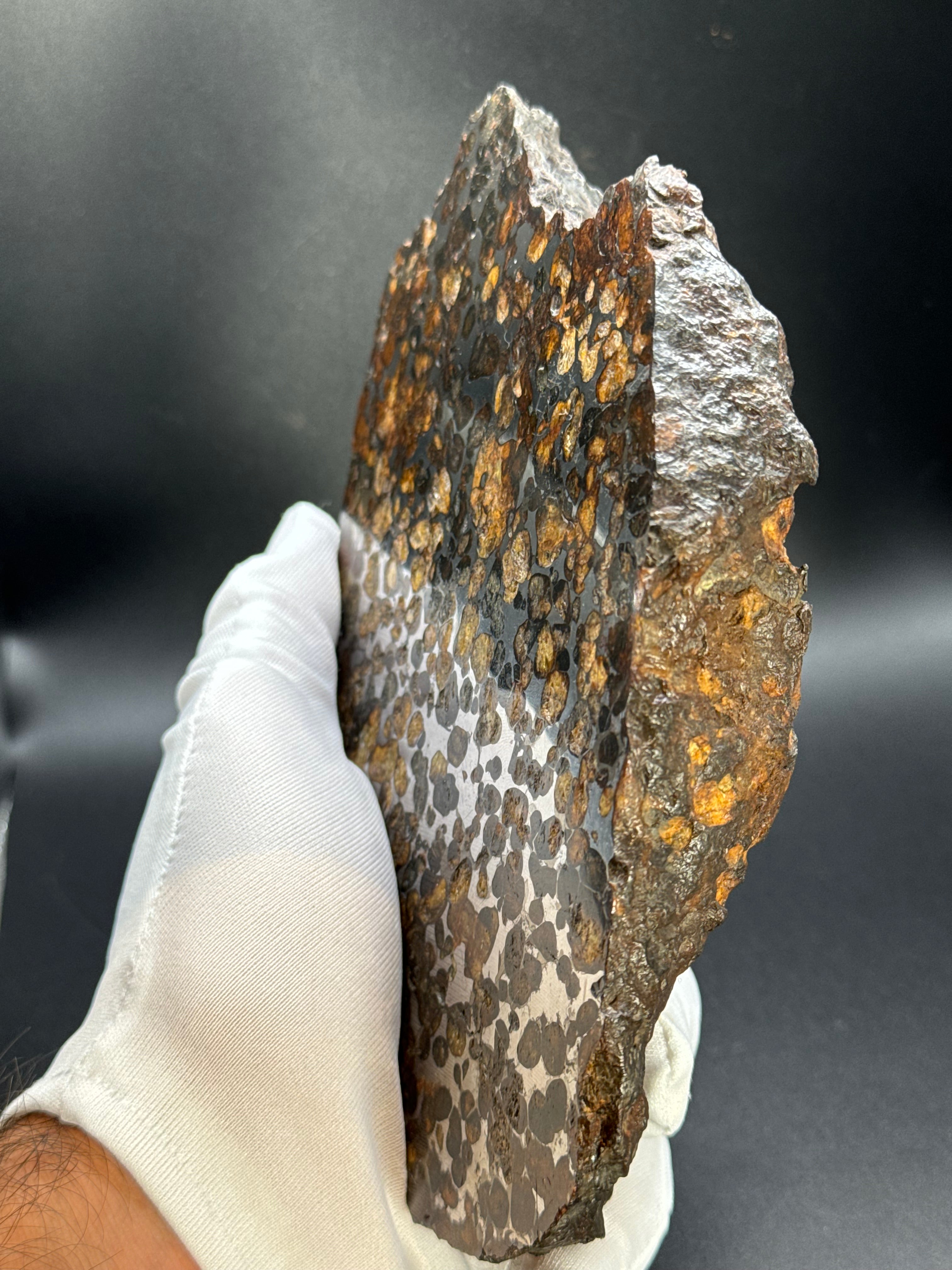 Full Sericho meteorite from Kenya, in two halves. Total weight: 3,057 grams.