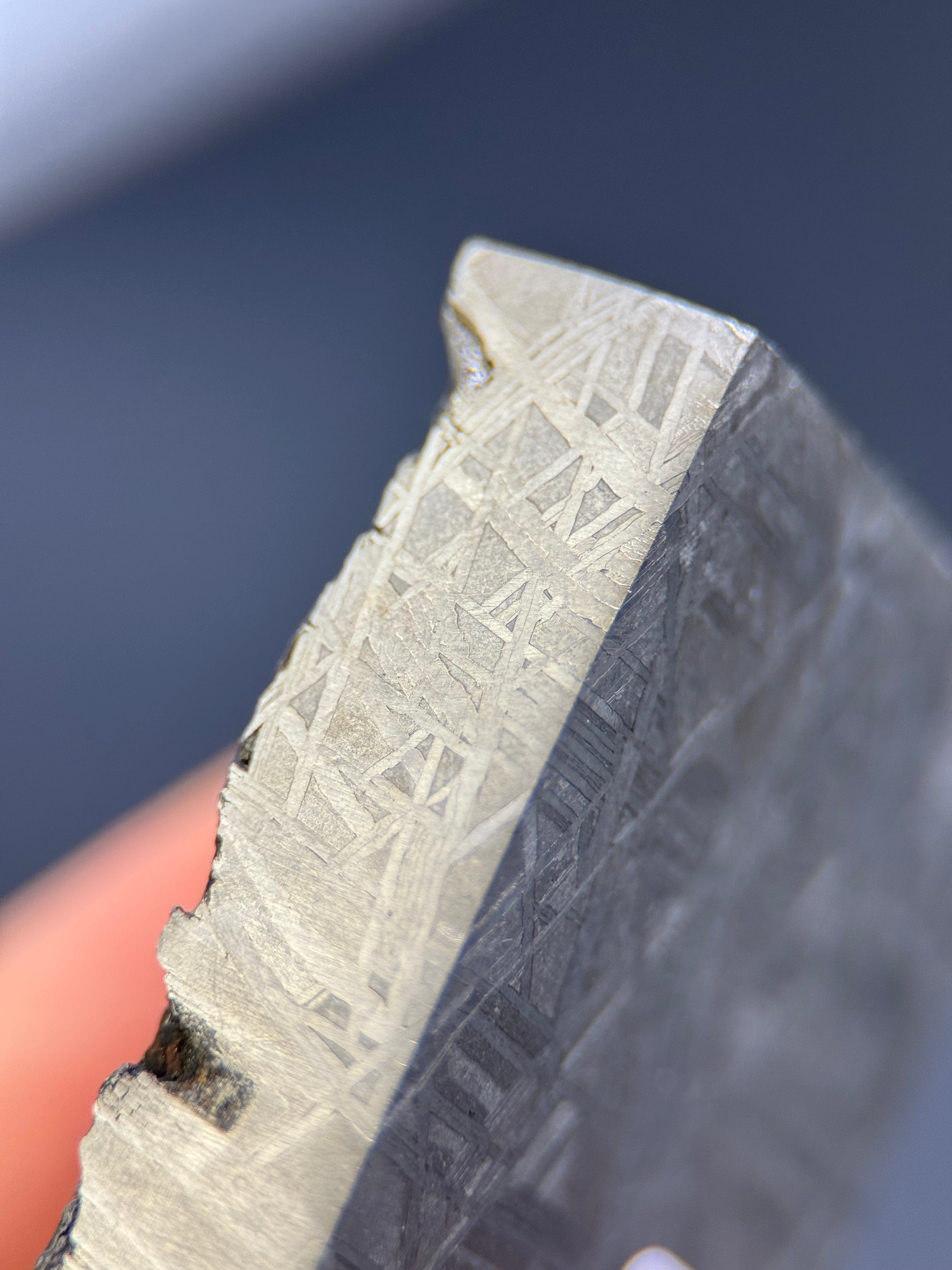 MUONIONALUSTA METEORITE, SWEDEN. 132,8 GRAMS END-CUT.