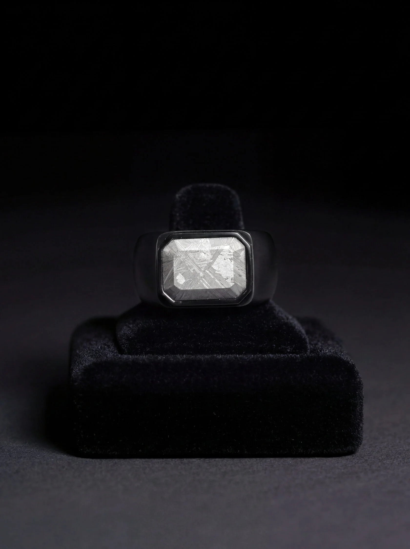 Muonionalusta meteorite Signet ring