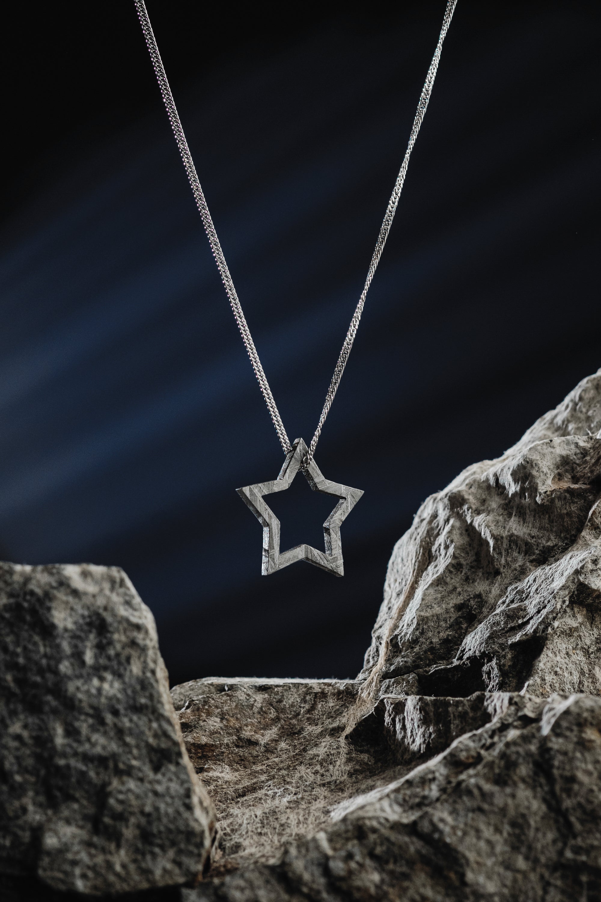 MUONIONALUSTA METEORITE STAR PENDANT