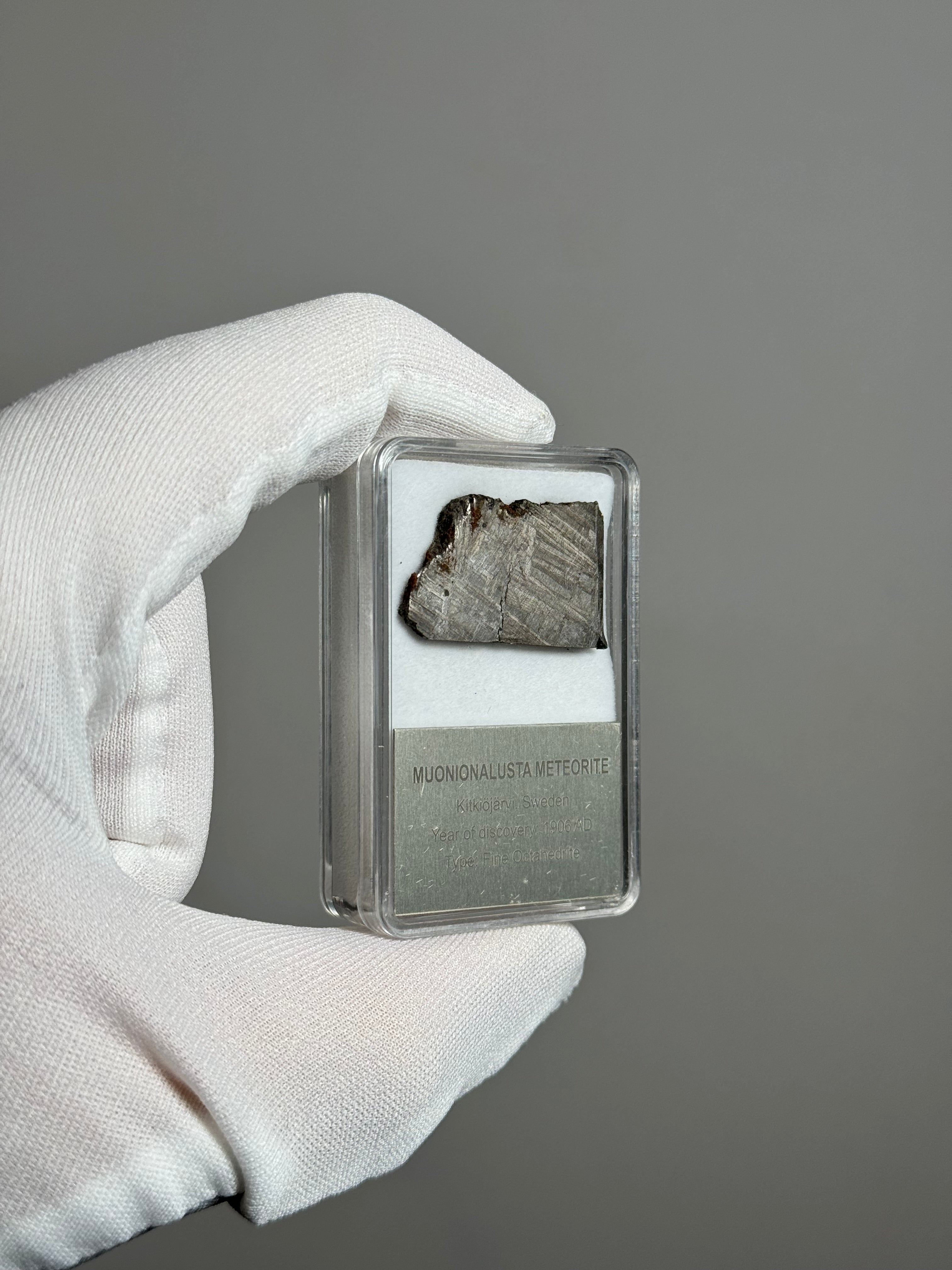 Muonionalusta meteorite, Sweden. 11,2 grams.