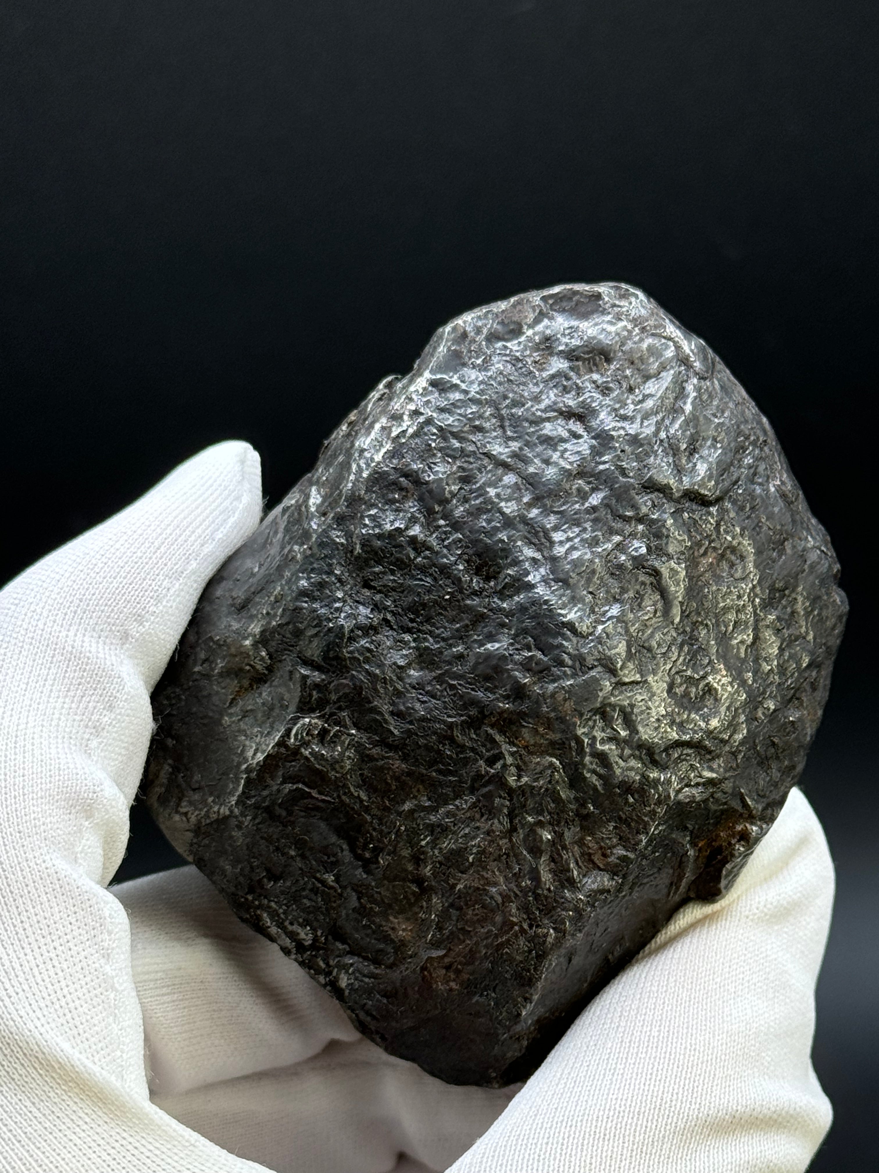 MUONIONALUSTA METEORITE, SWEDEN. FULL METEORITE 843 GRAMS.