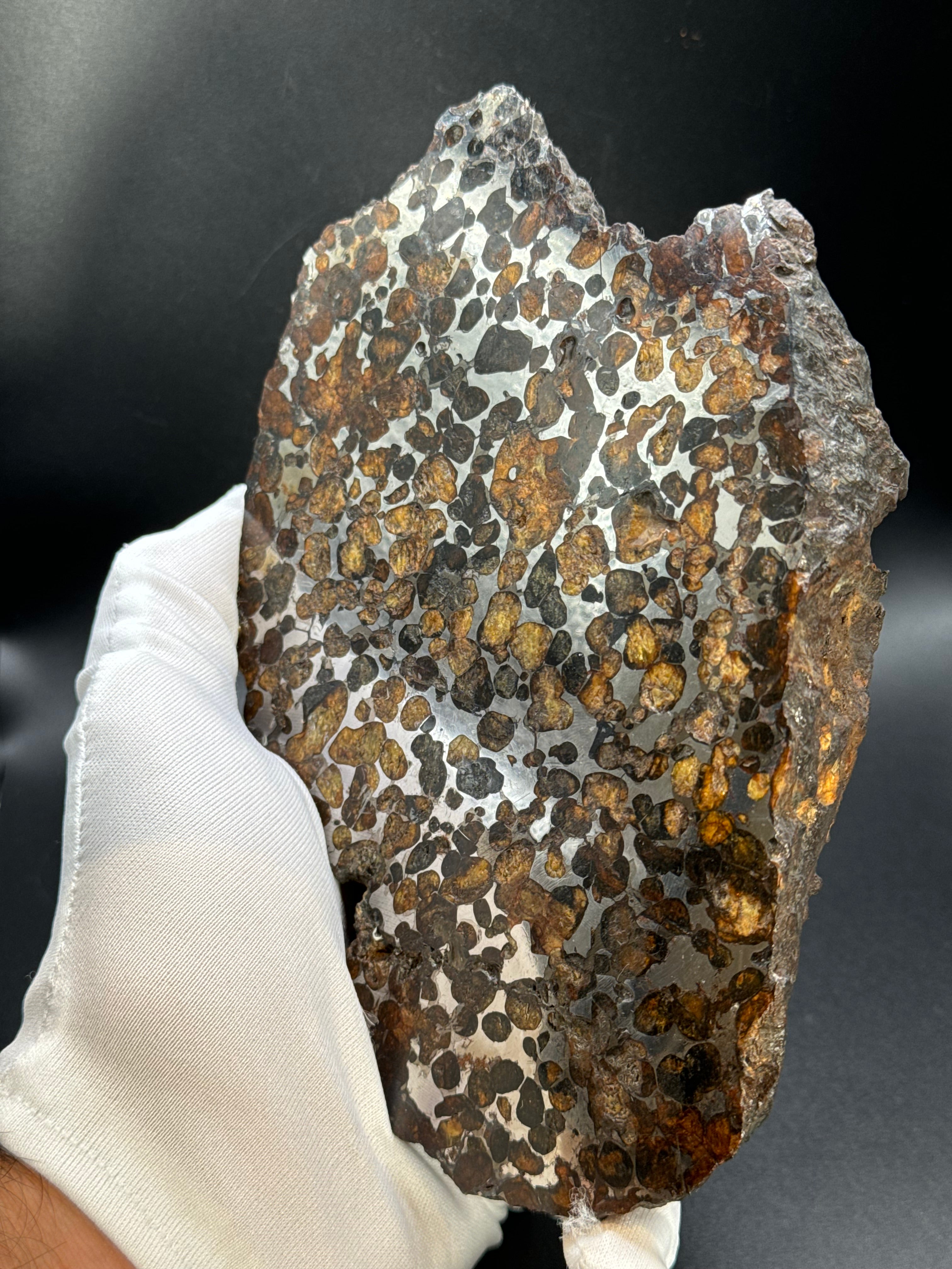 Full Sericho meteorite from Kenya, in two halves. Total weight: 3,057 grams.
