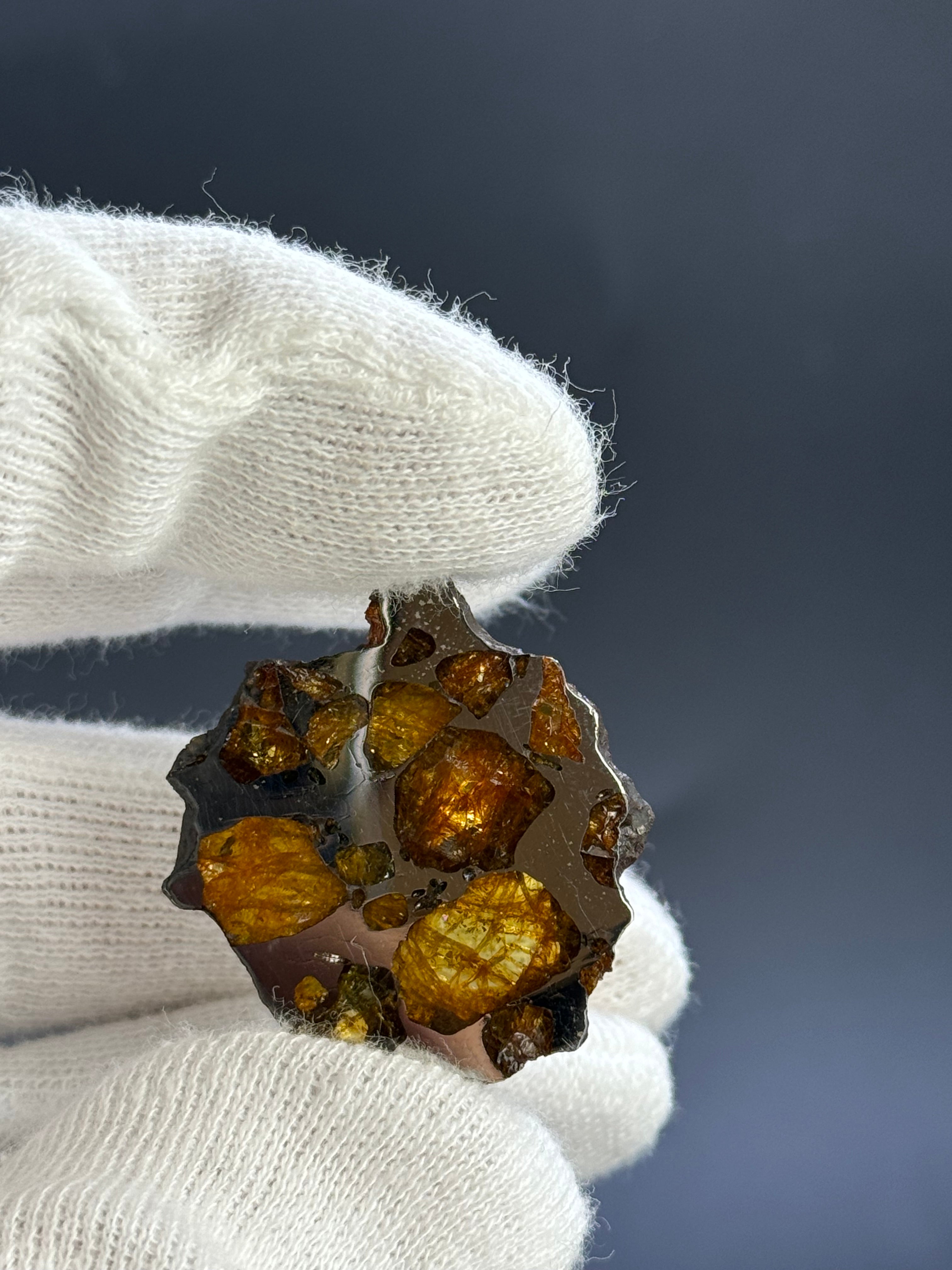 IMILAC PALLASITE METEORITE, CHILE. 7,43 Grams