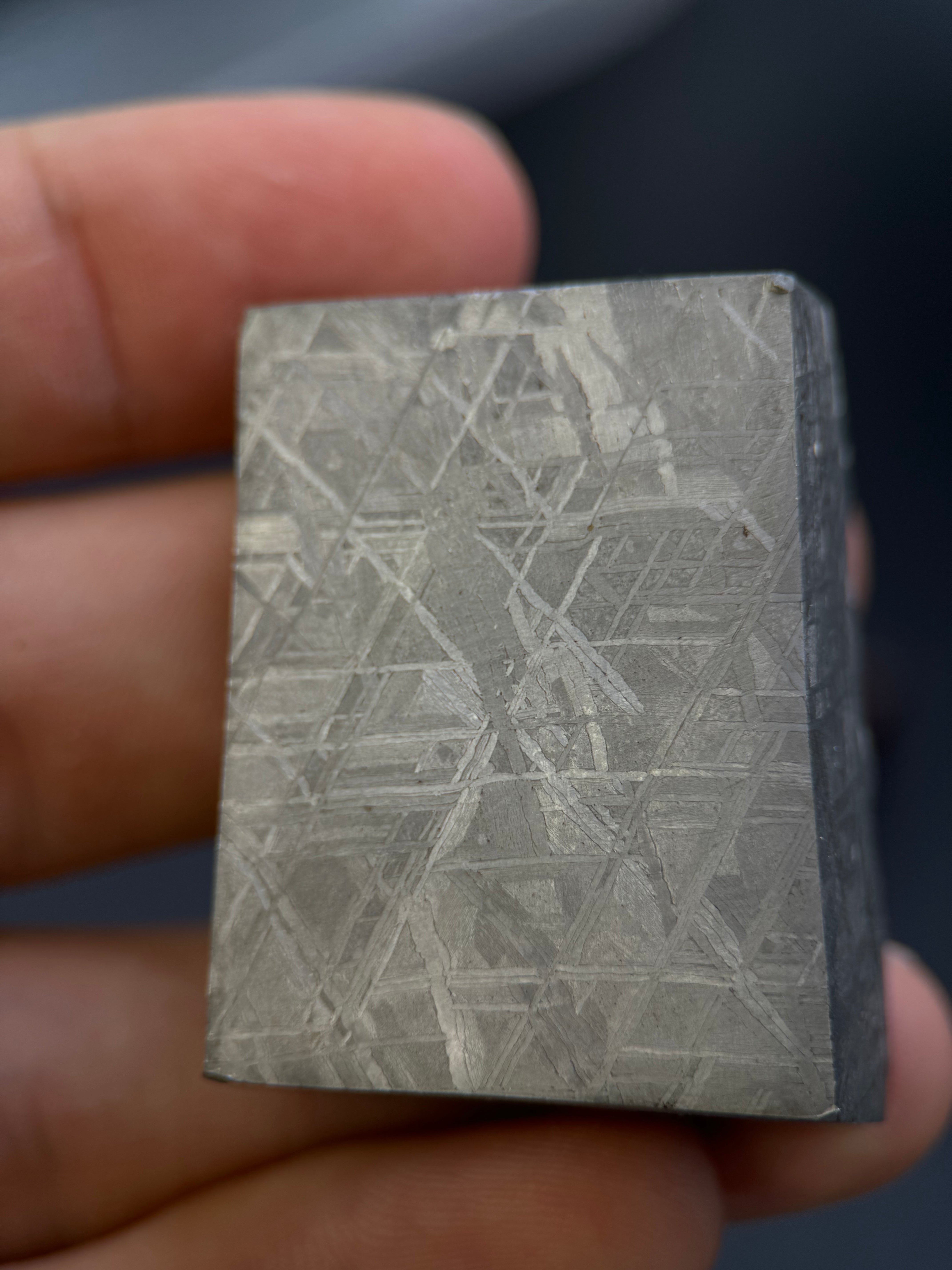 MUONIONALUSTA METEORITE, SWEDEN. 132,8 GRAMS END-CUT.