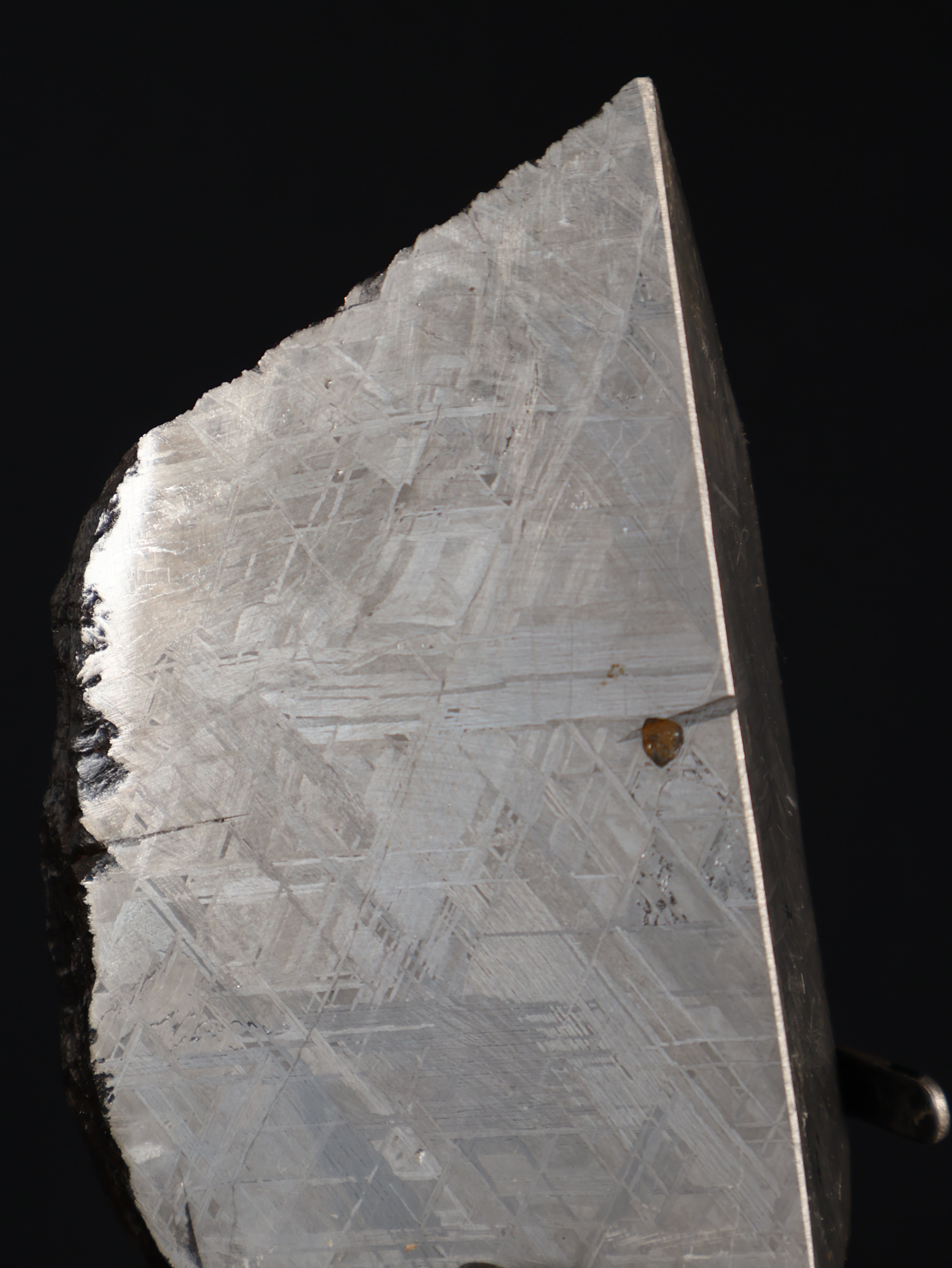 MUONIONALUSTA METEORITE, SWEDEN. 830 GRAMS END-CUT.