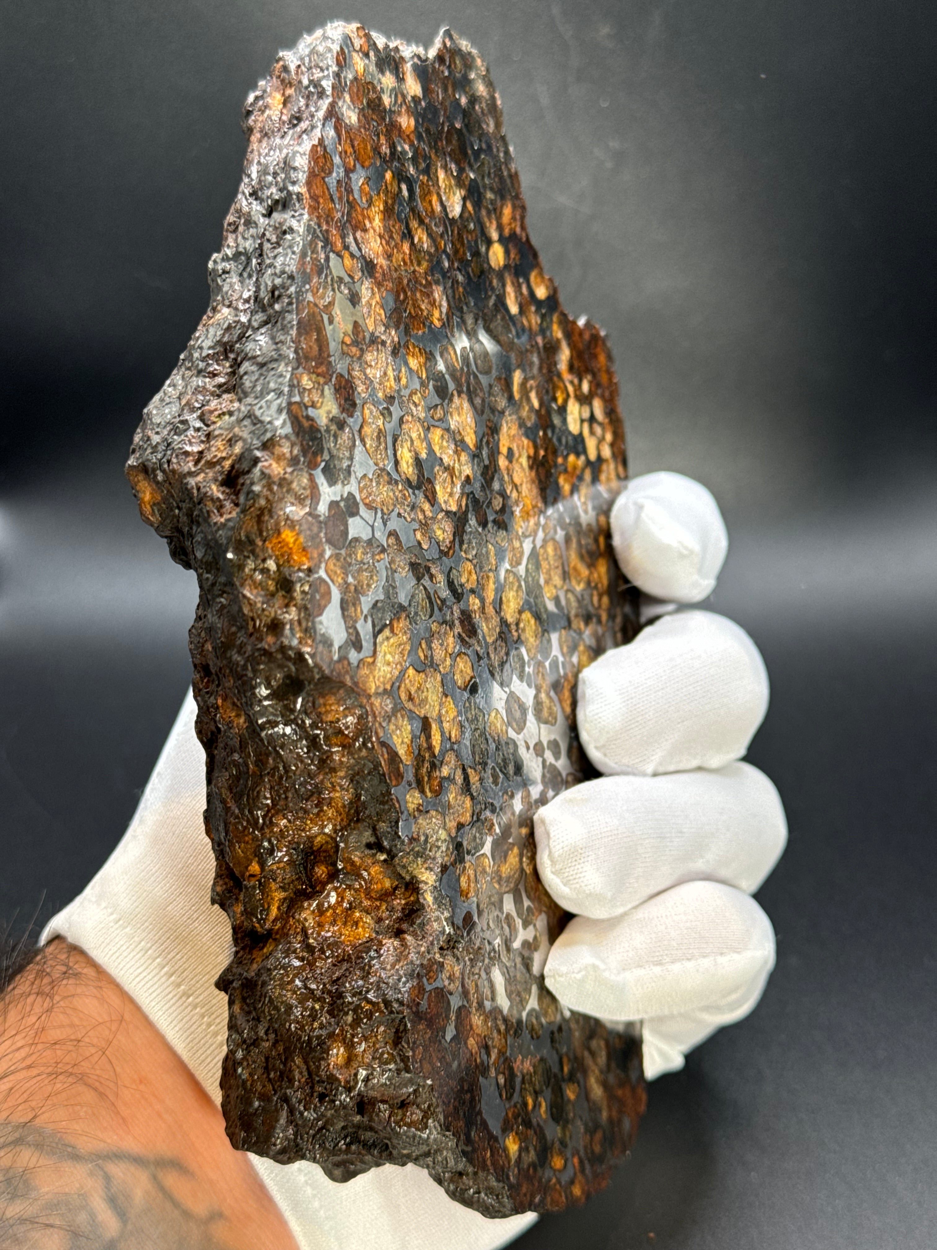 Full Sericho meteorite from Kenya, in two halves. Total weight: 3,057 grams.