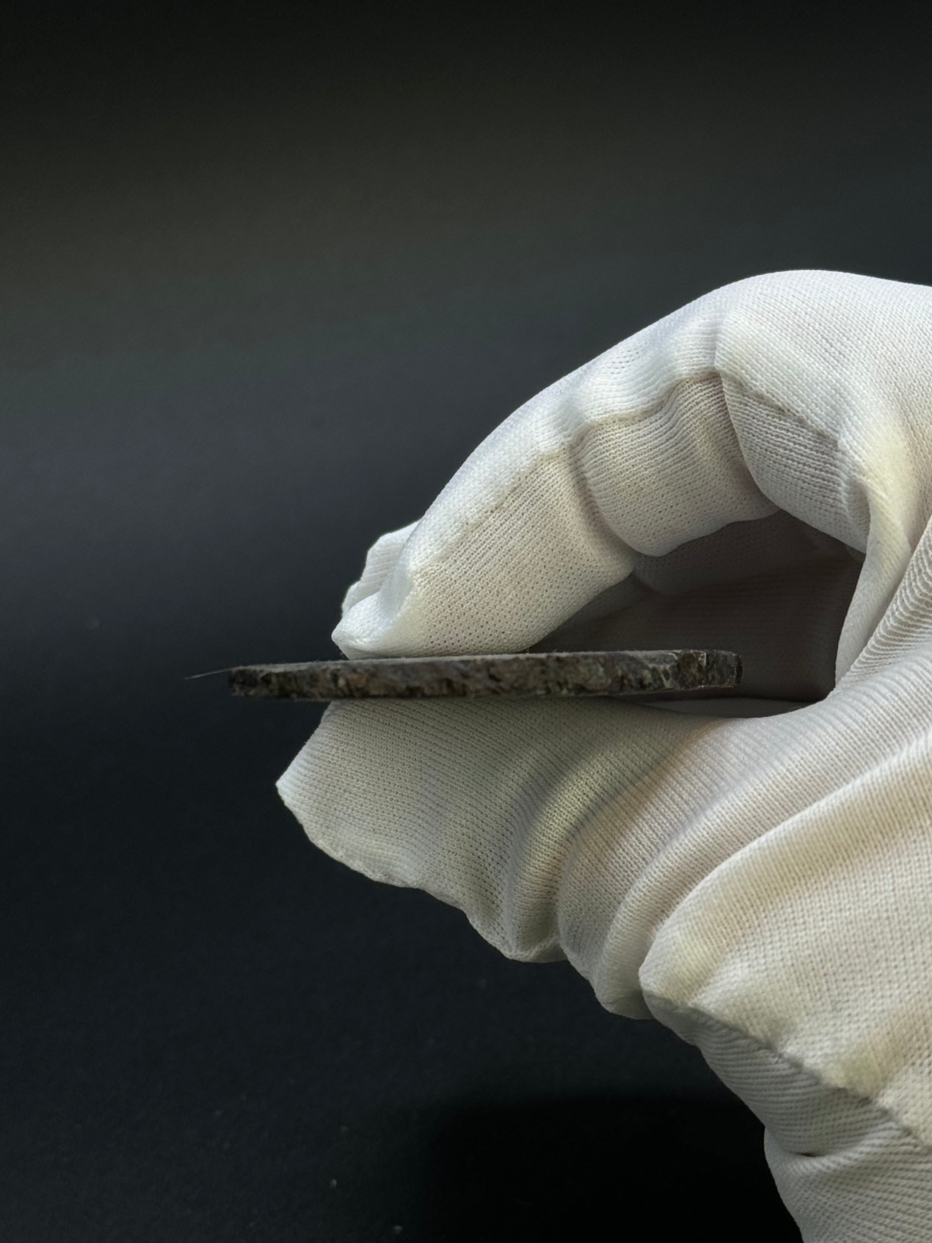 Muonionalusta Meteorite, Sweden. 68,31 grams slice.