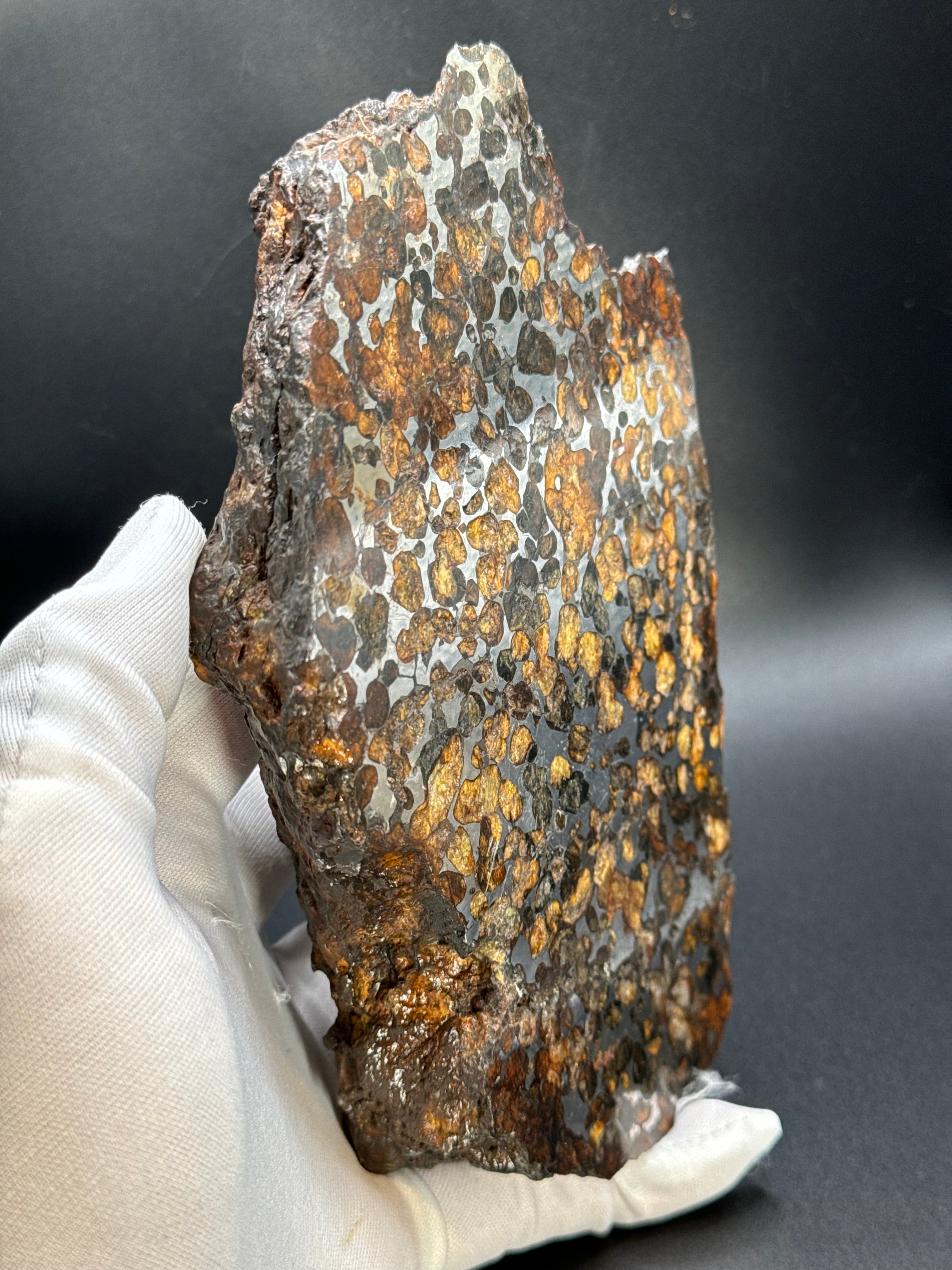 Full Sericho meteorite from Kenya, in two halves. Total weight: 3,057 grams.