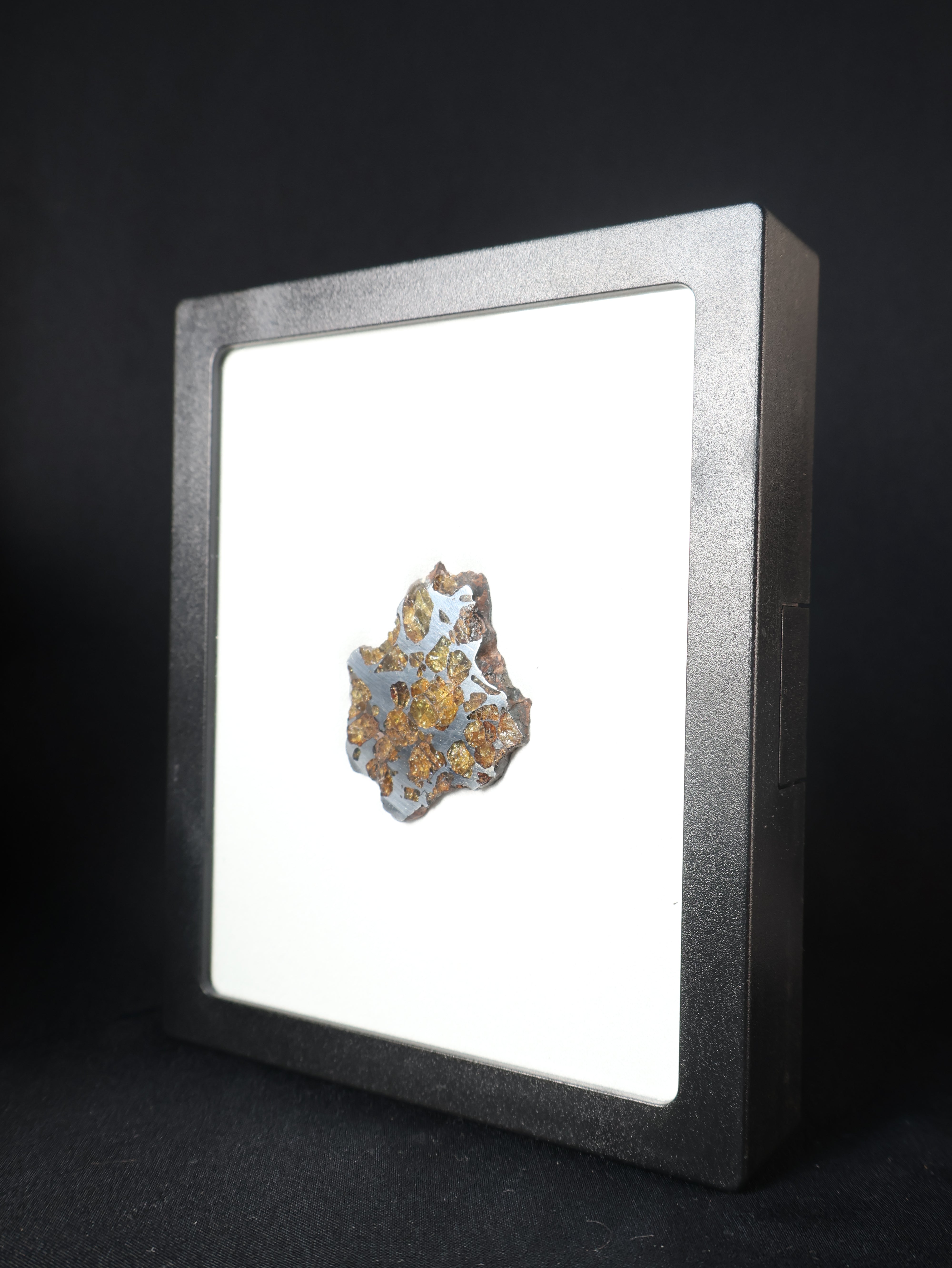 IMILAC PALLASITE METEORITE, CHILE. 15,06 GRAMS slice