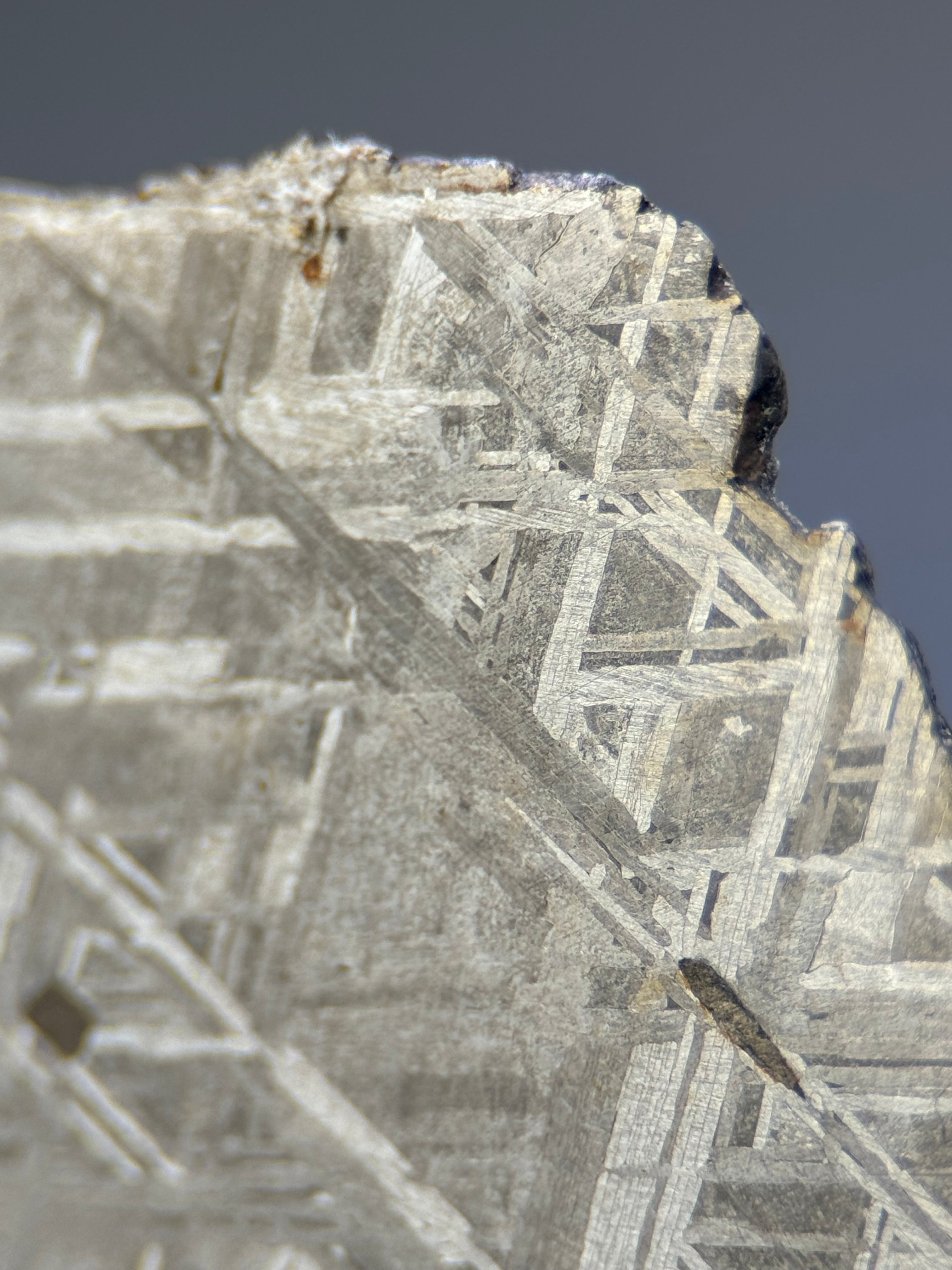 MUONIONALUSTA METEORITE, SWEDEN. 128 GRAMS END-CUT.